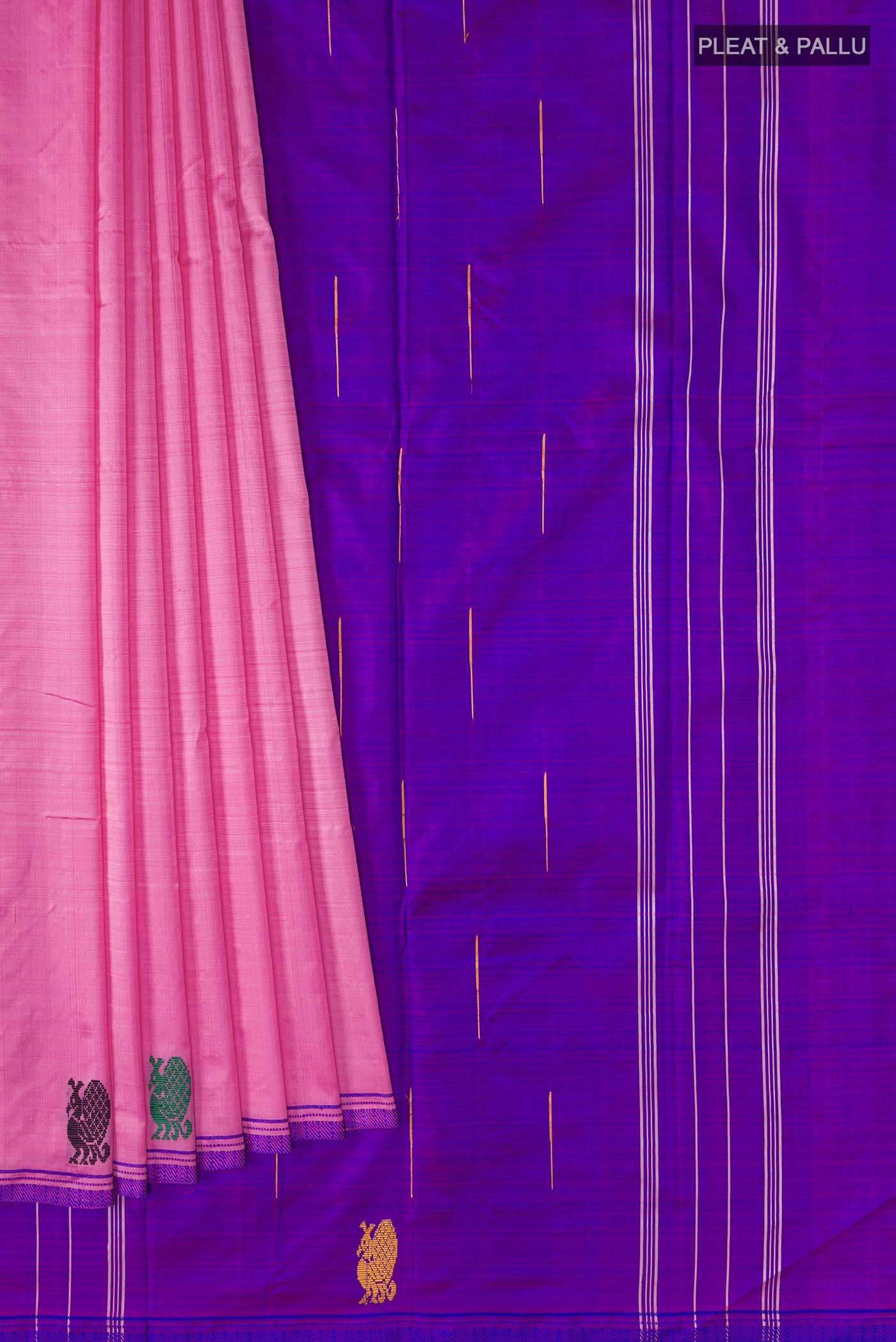 Pink Kanchipuram Silk Saree