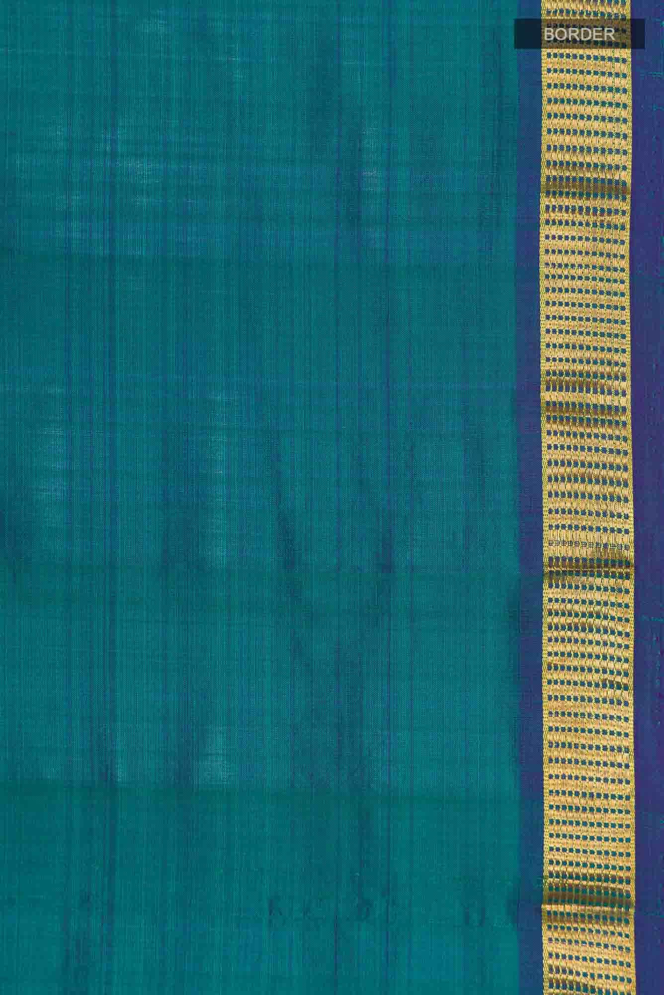 Blue Kanchipuram Silk Saree