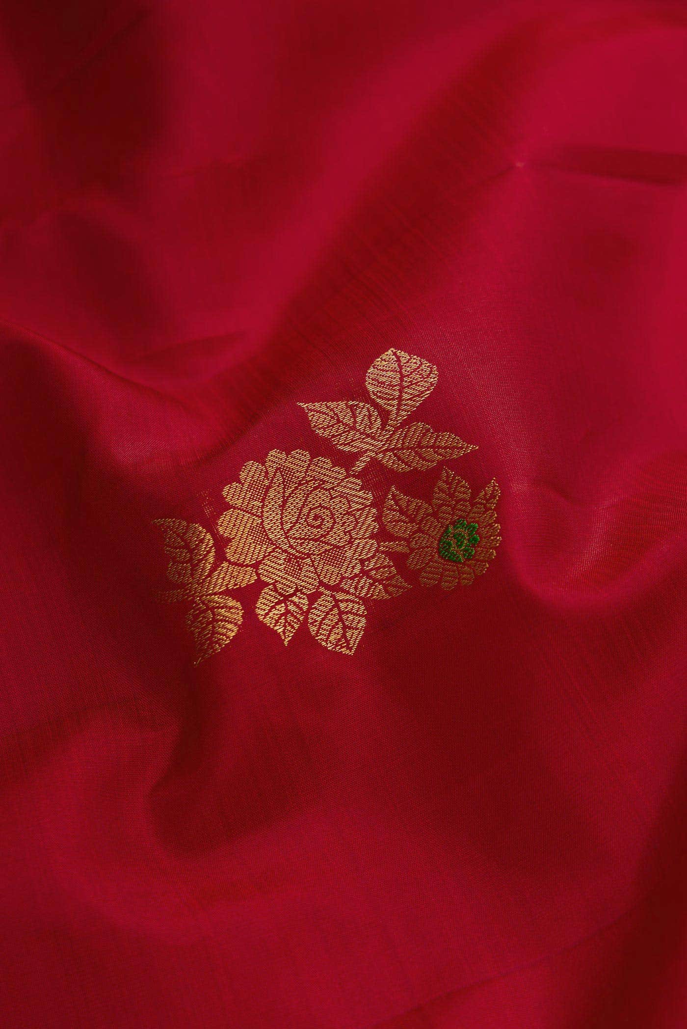 Maroon Gadwal Silk Saree