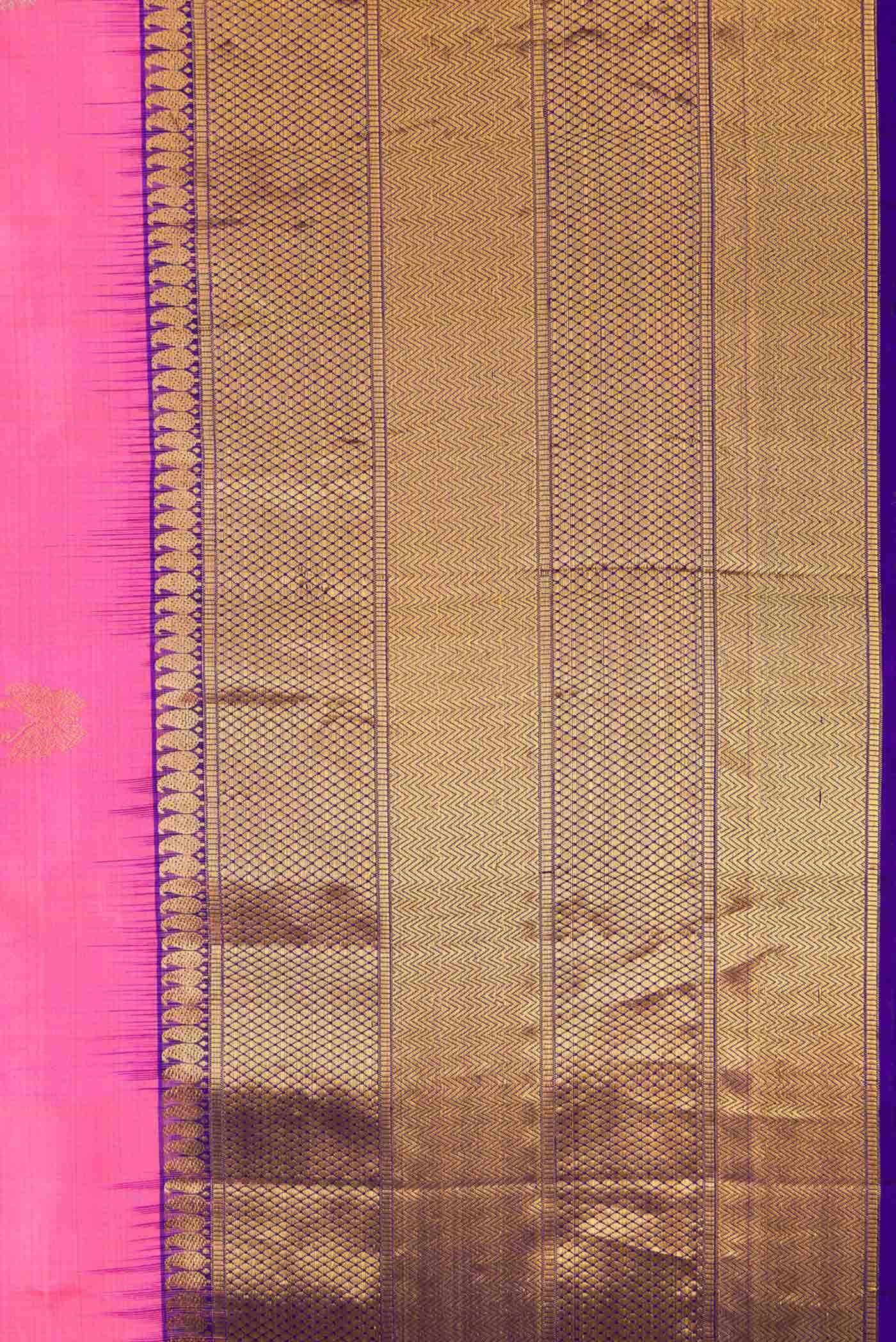 Pink Gadwal Silk Saree