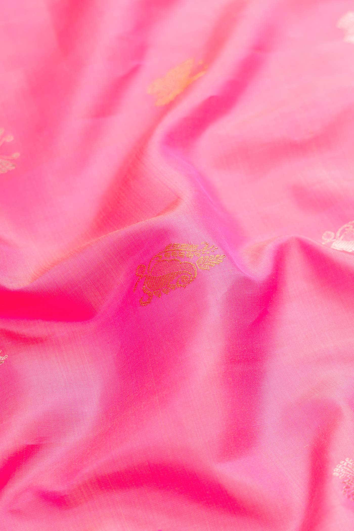 Pink Gadwal Silk Saree
