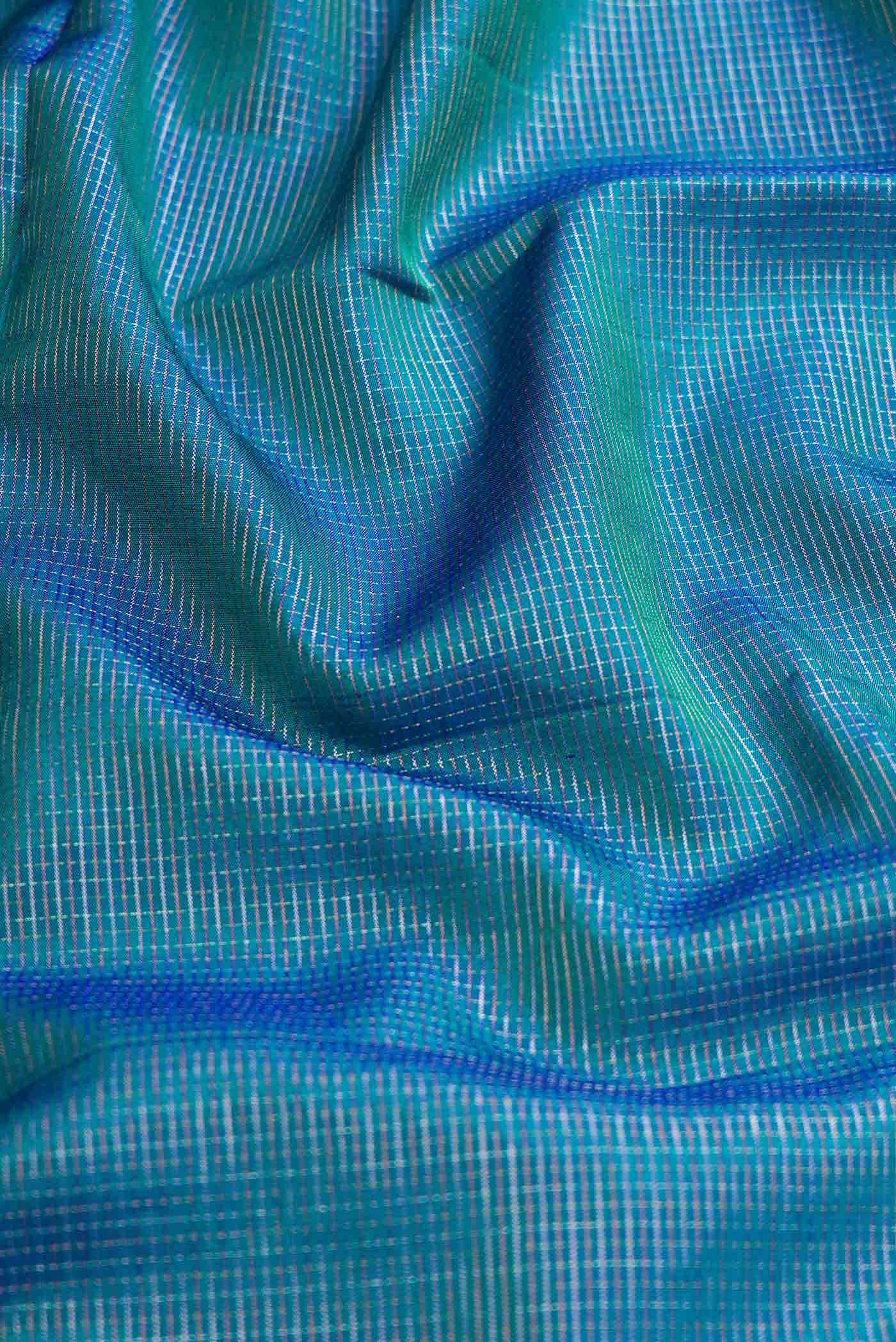 Sky Blue Dual Tone Soft Silk Saree