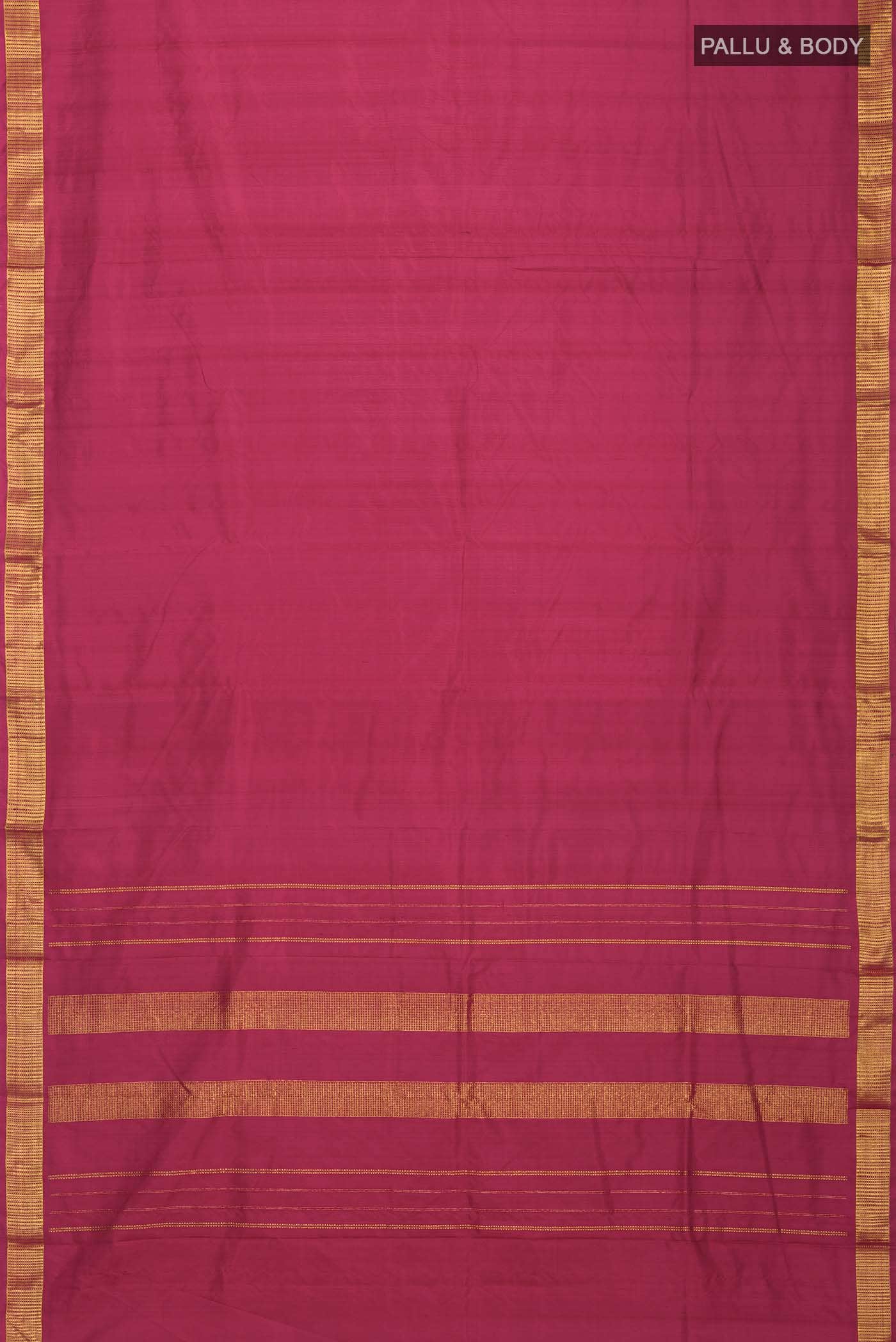 Maroon Kanchipuram Silk Saree