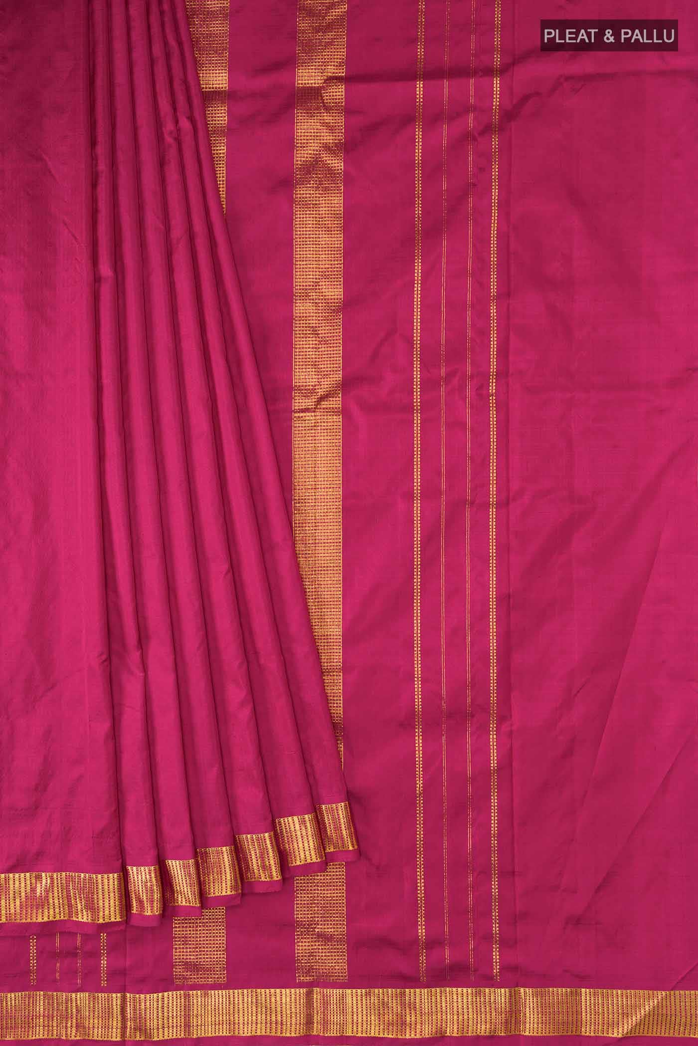 Maroon Kanchipuram Silk Saree