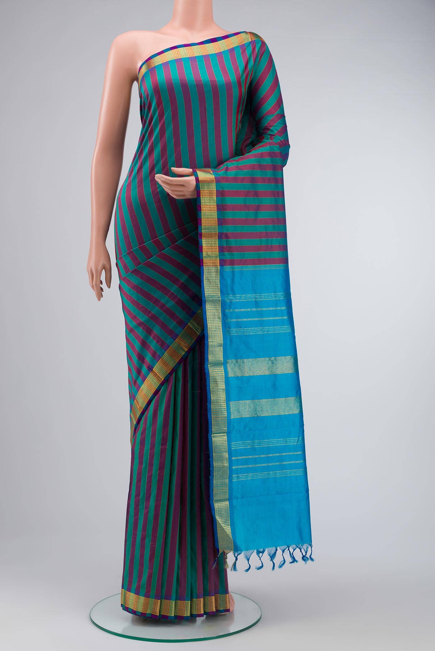 Multi Kanchipuram Silk Saree