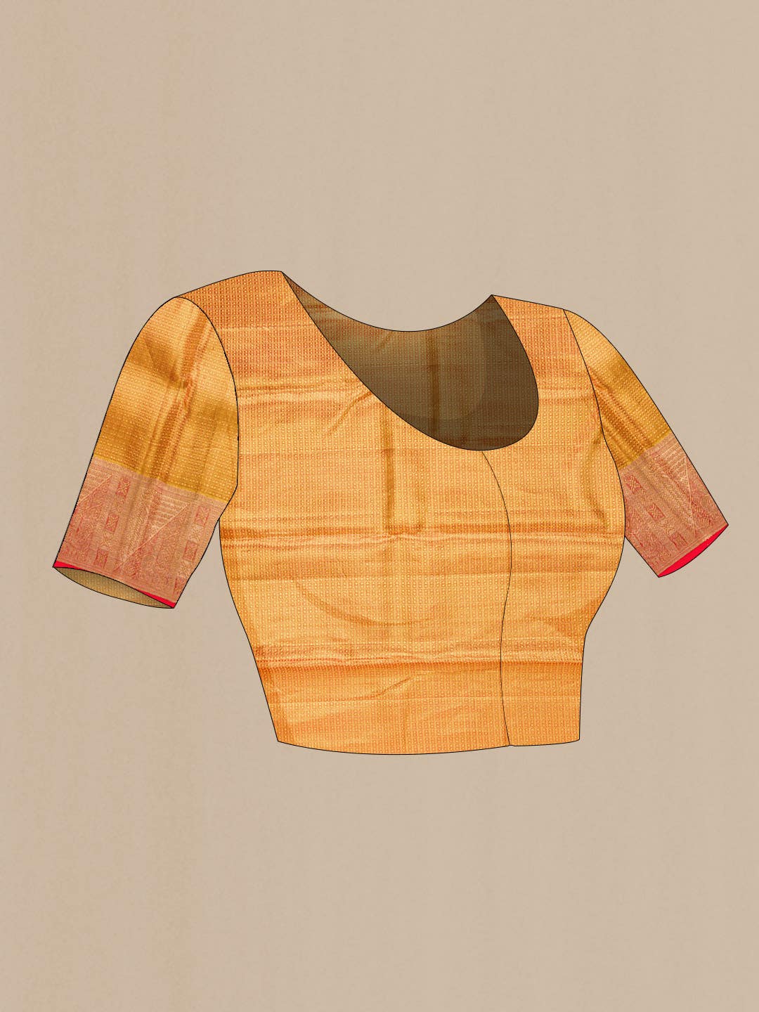 Gold Dual Tone Kanchipuram Tissue Silk Saree
