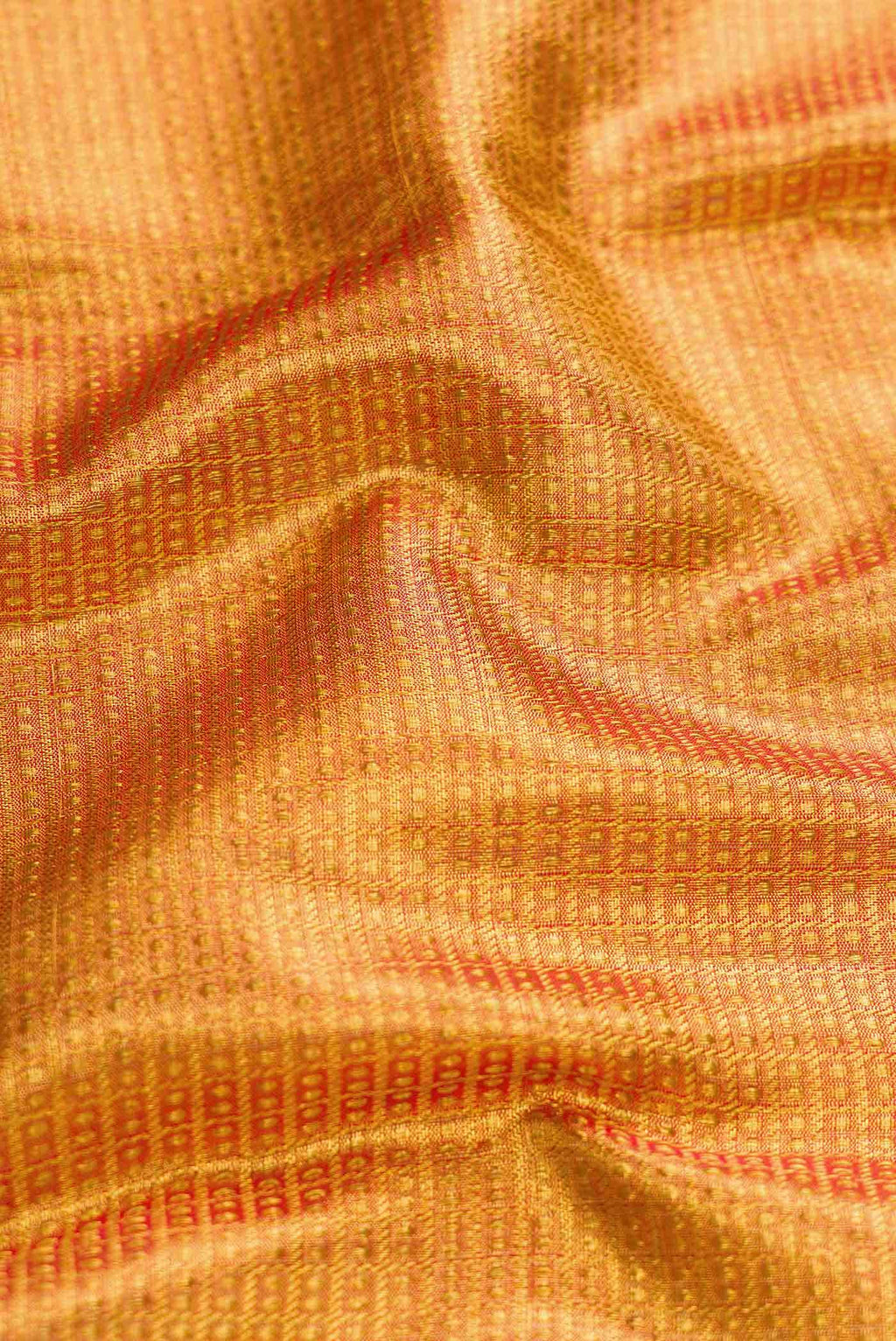 Gold Dual Tone Kanchipuram Tissue Silk Saree