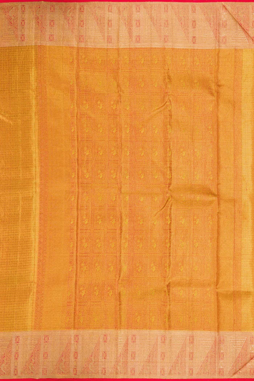 Gold Dual Tone Kanchipuram Tissue Silk Saree
