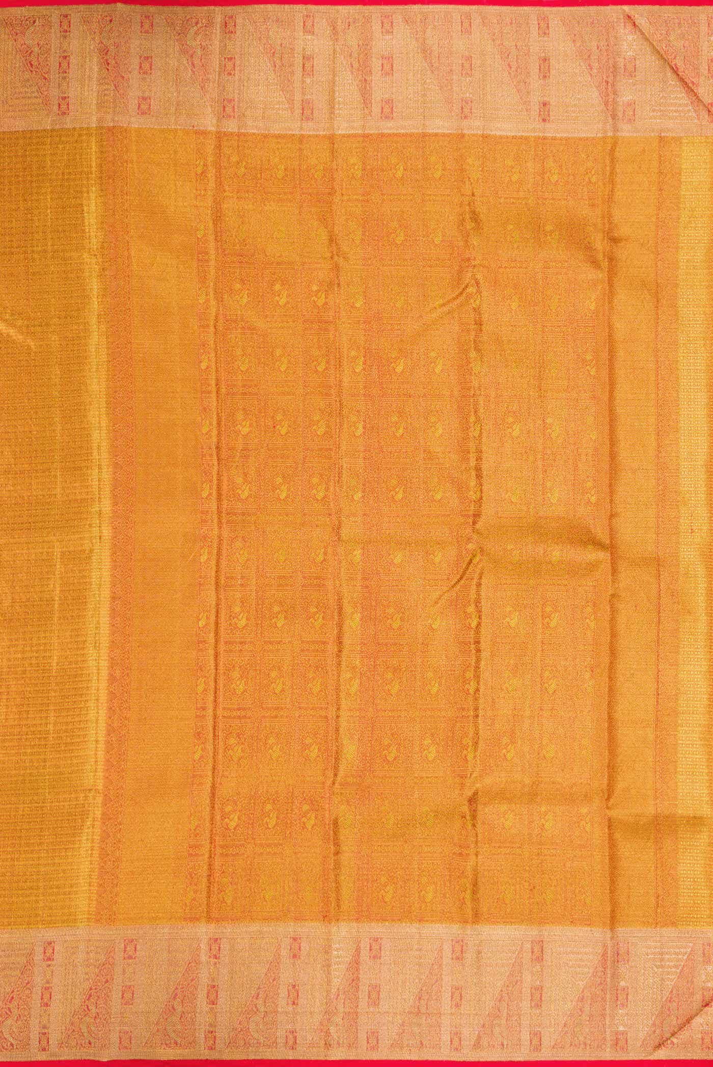 Gold Dual Tone Kanchipuram Tissue Silk Saree