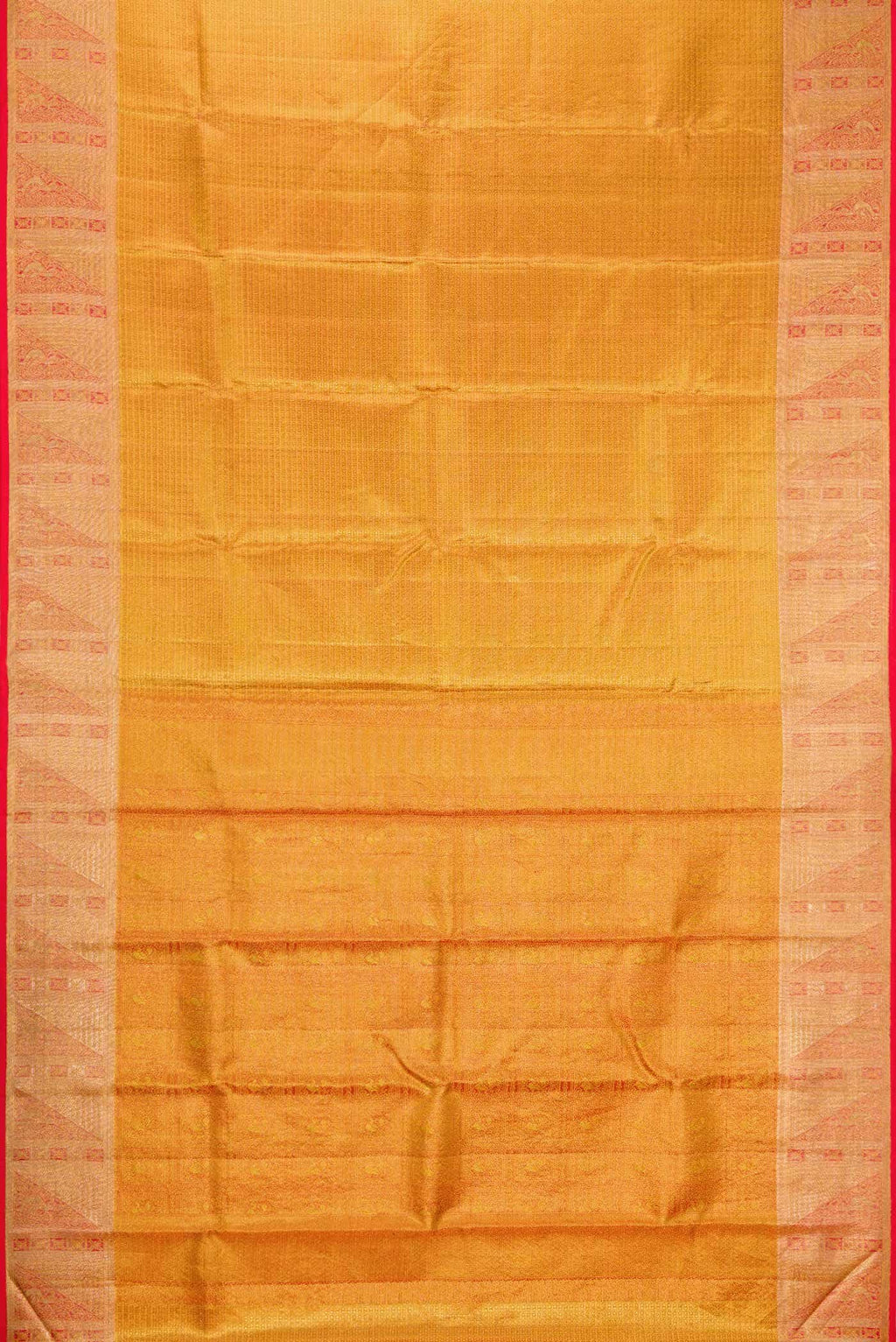 Gold Dual Tone Kanchipuram Tissue Silk Saree