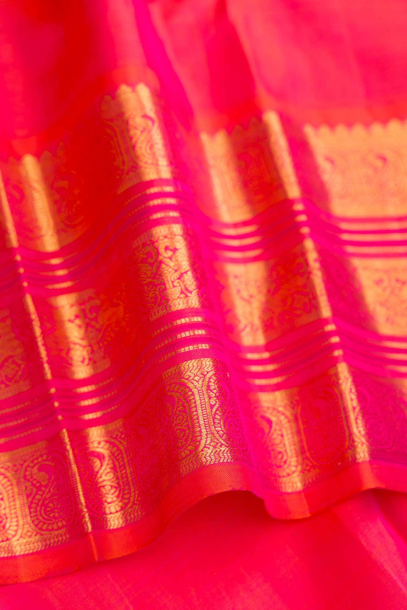 Grey Dual Tone Kanchipuram Silk Saree