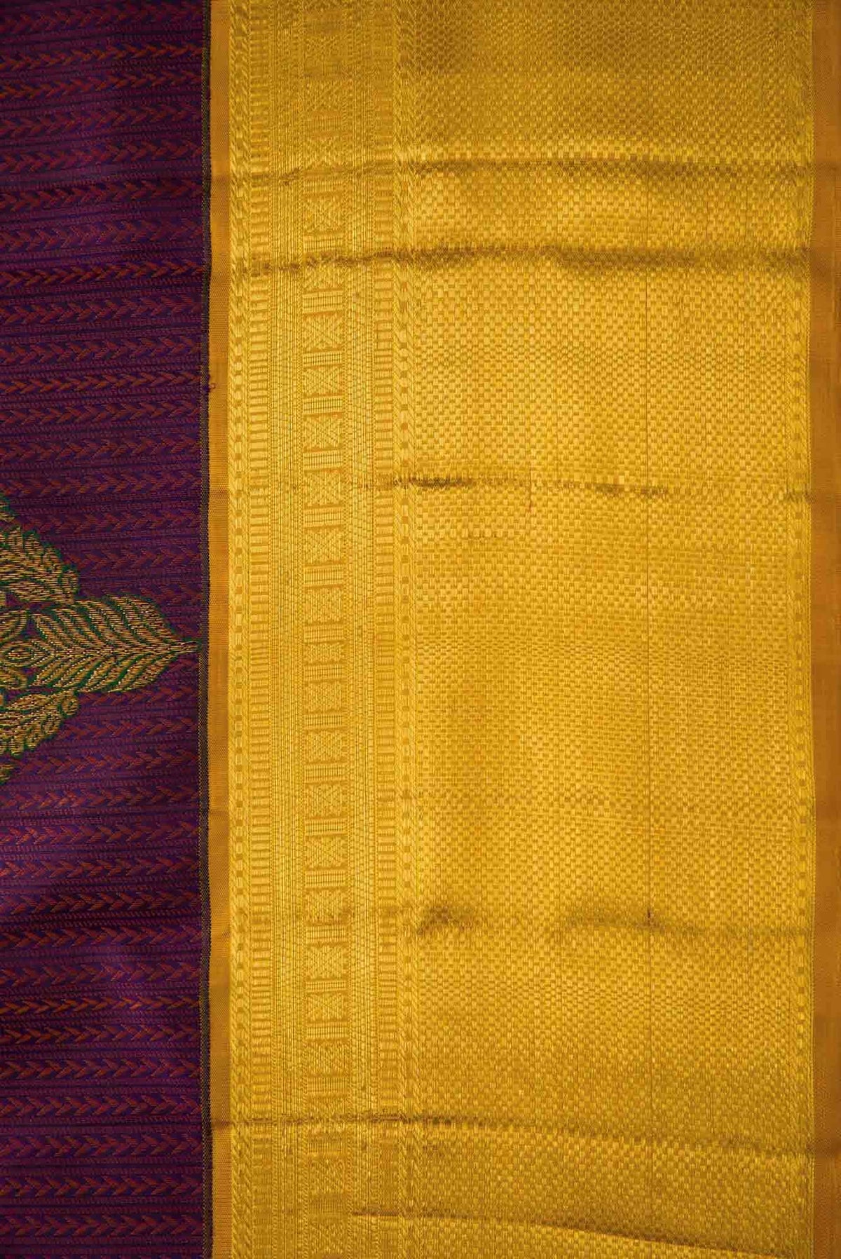 Purple Dual Tone Kanjivaram Silk Saree