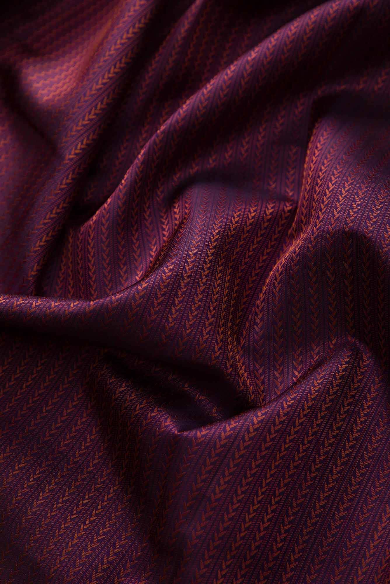 Purple Dual Tone Kanchipuram Silk Saree