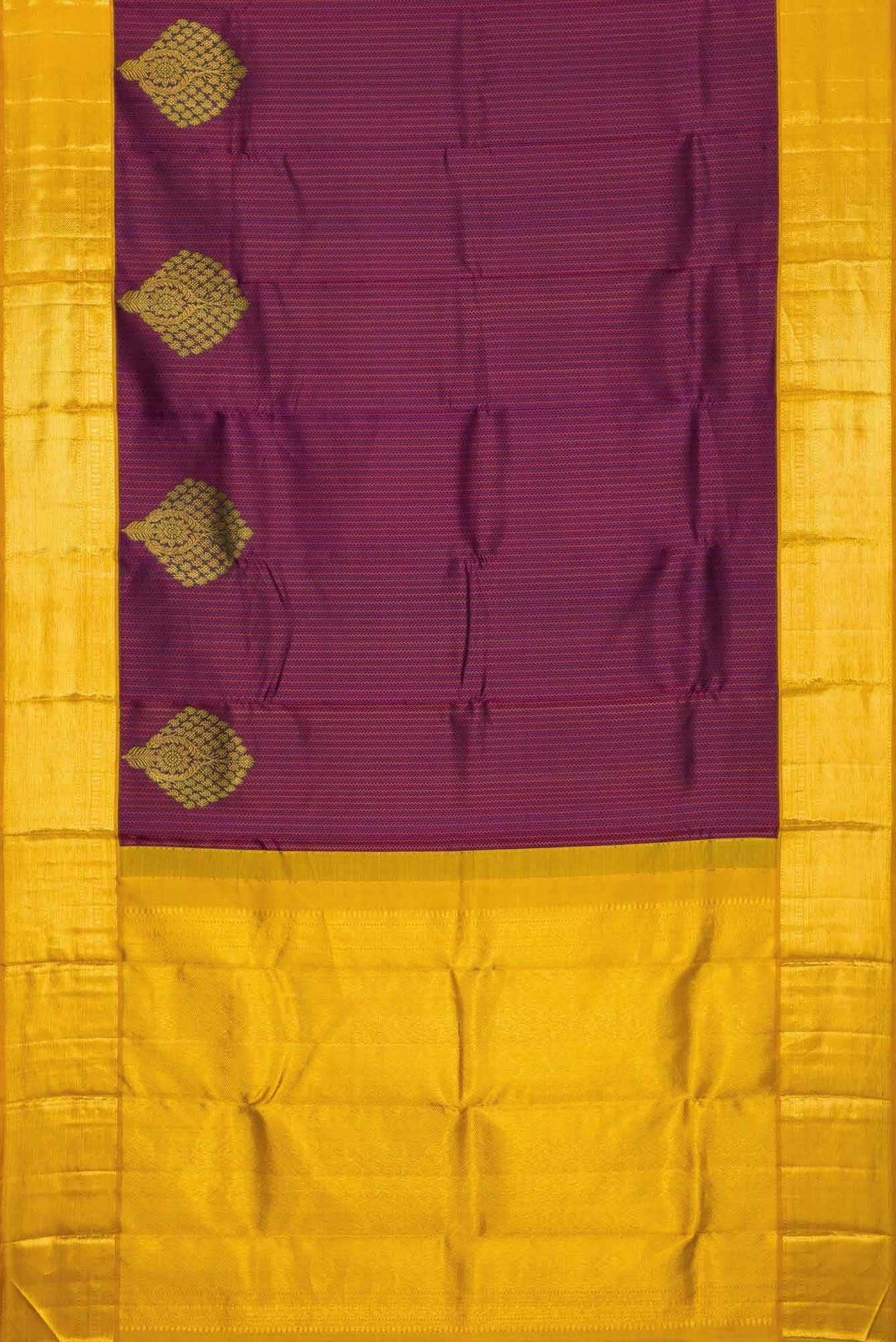 Purple Dual Tone Kanjivaram Silk Saree