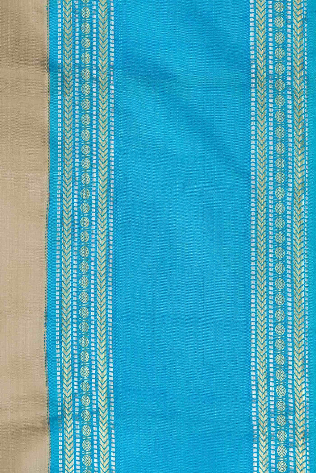 Pure Silk Pure Zari Dark Beige Dual Tone Kanchipuram Saree