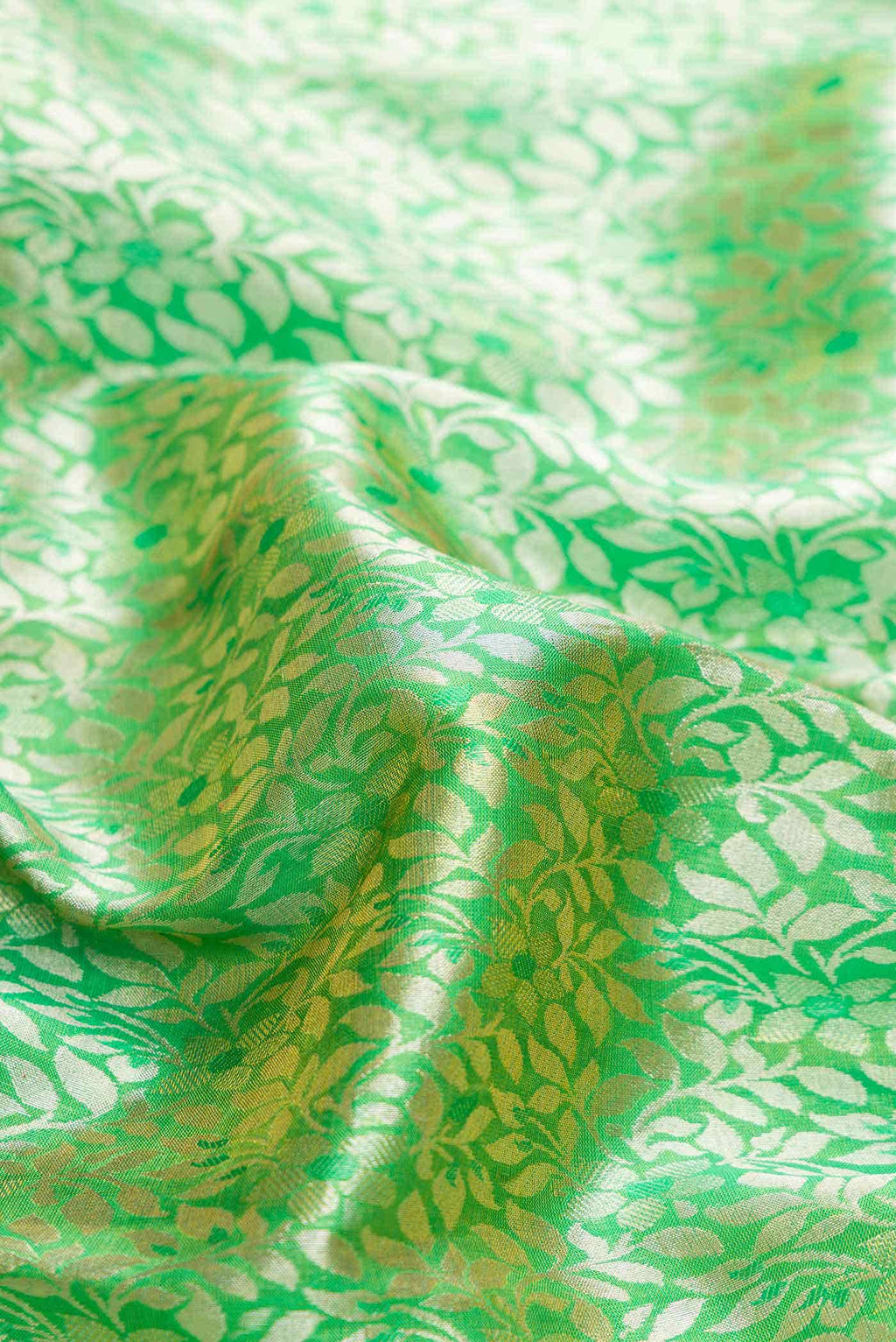 Green Dual Tone Kanchipuram Tissue Silk Saree