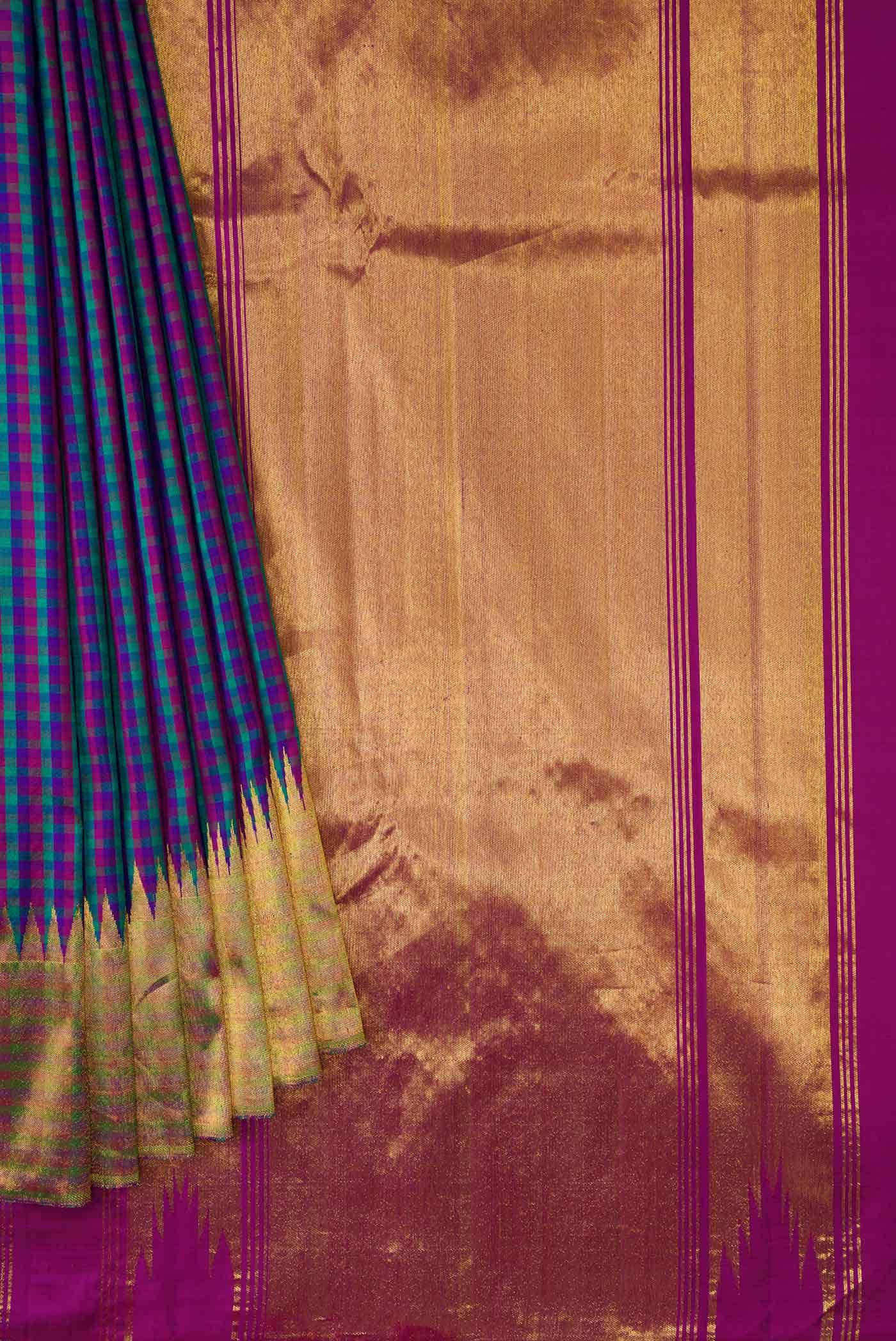 Multi Kanchipuram Silk Saree