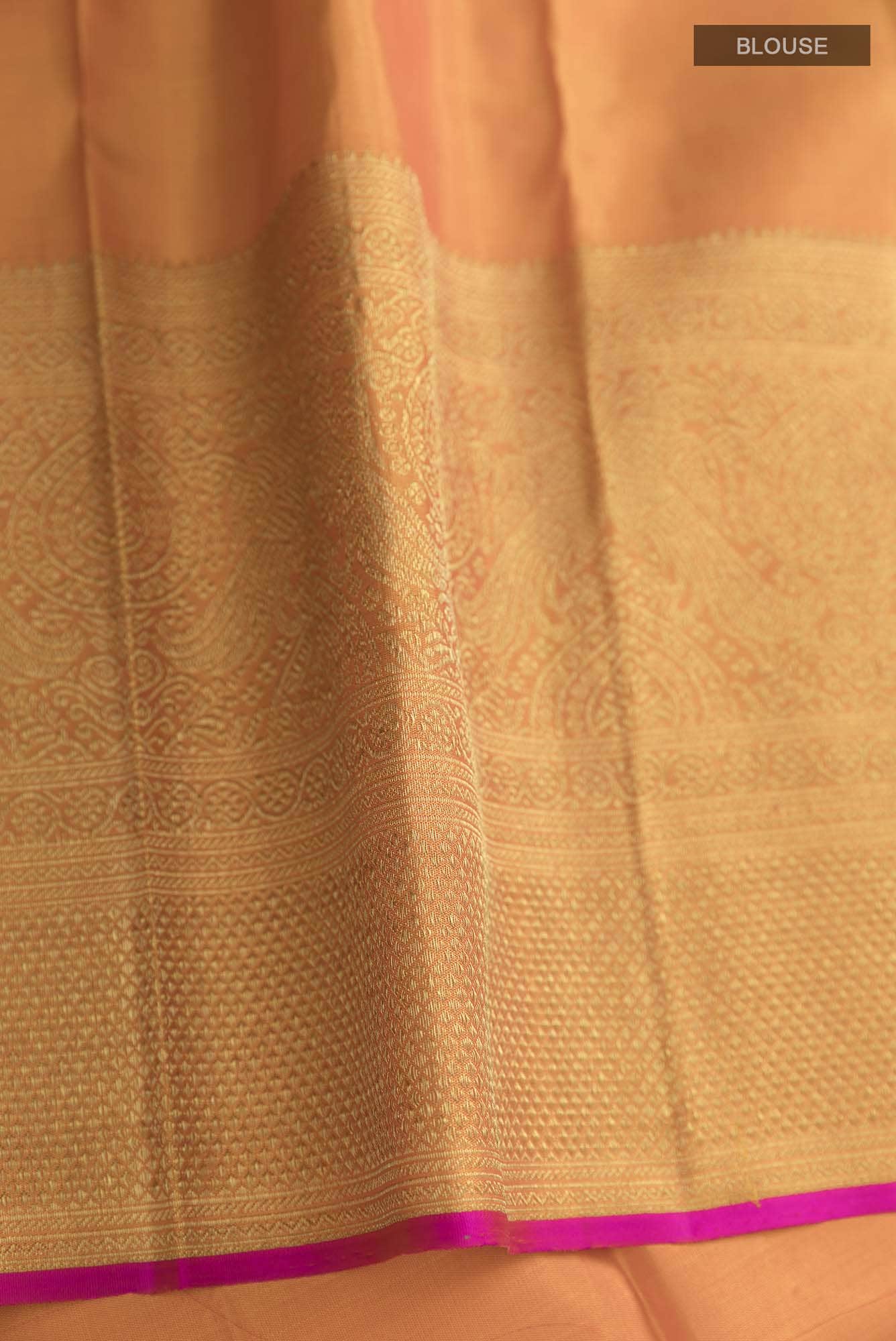Pure Silk Pure Zari Purple Dual Tone Kanchipuram Saree