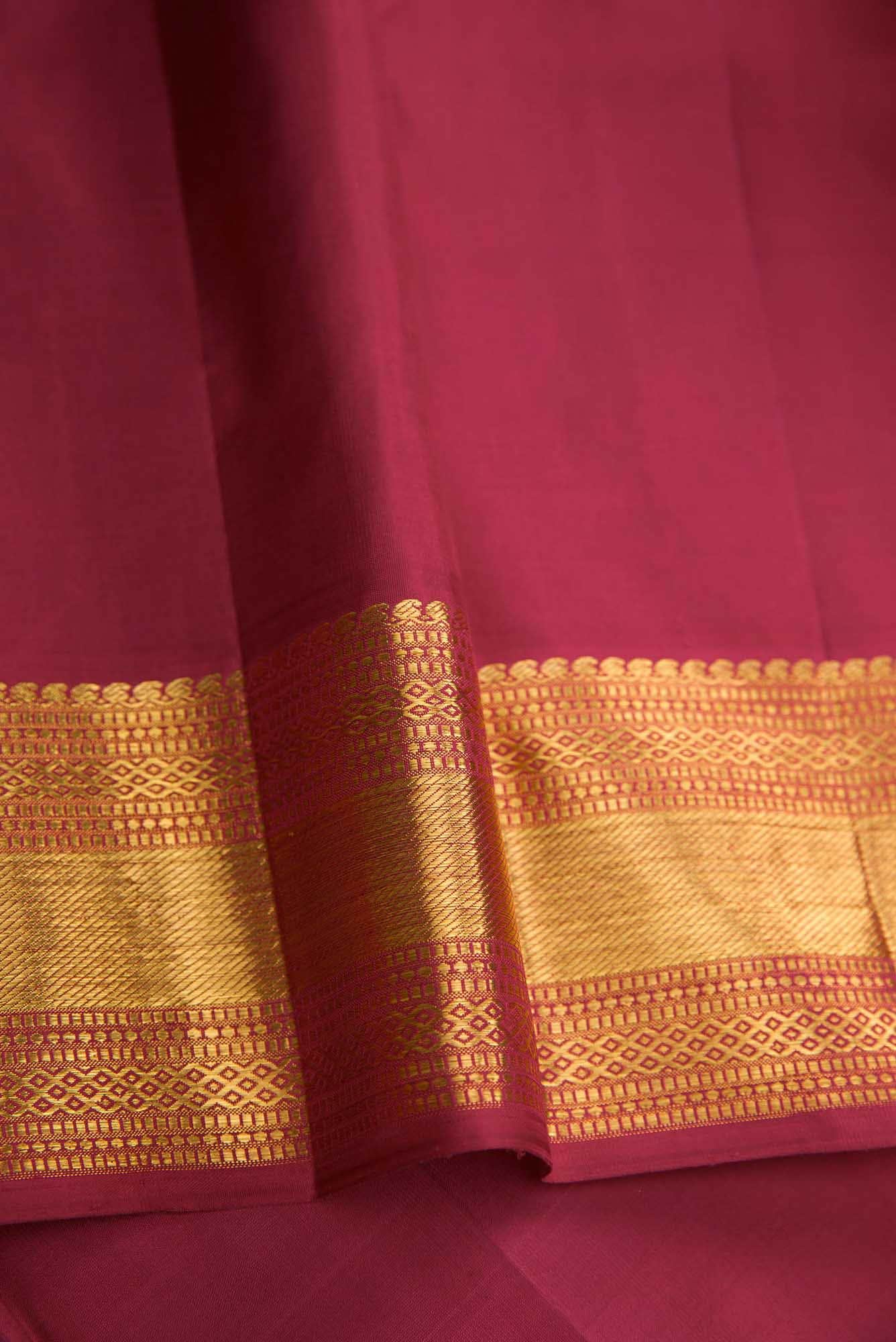 Pure Silk Pure Zari Green Dual Tone Kanchipuram Saree