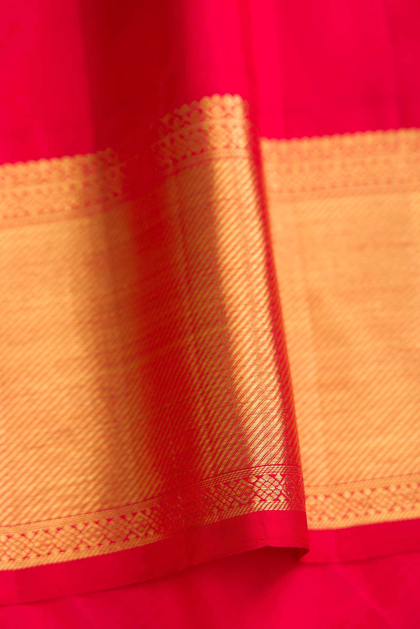 Pure Silk Pure Zari Sandal Dual Tone Kanchipuram Saree