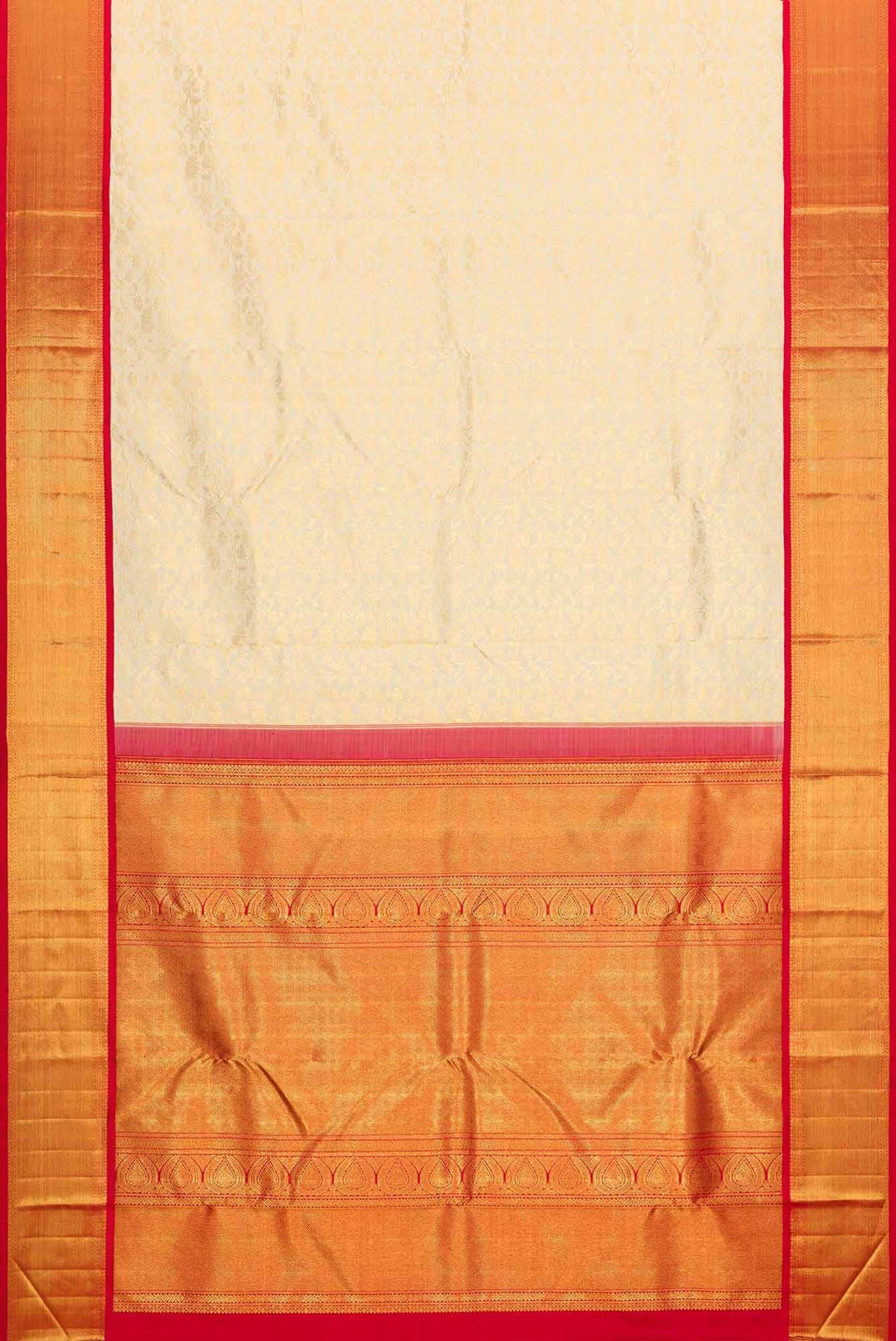 Pure Silk Pure Zari Sandal Dual Tone Kanchipuram Saree