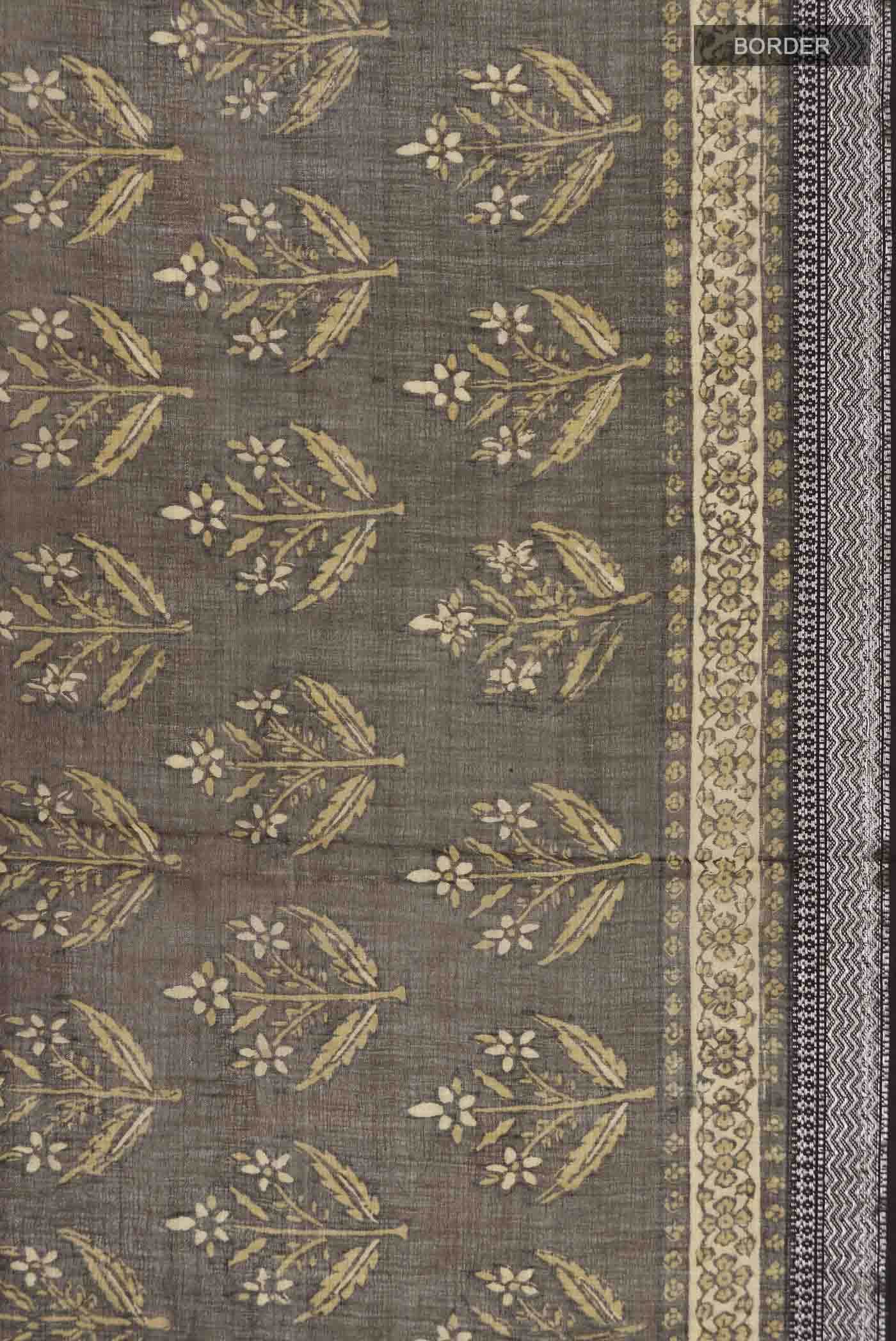 Green Chanderi Silk Cotton Saree