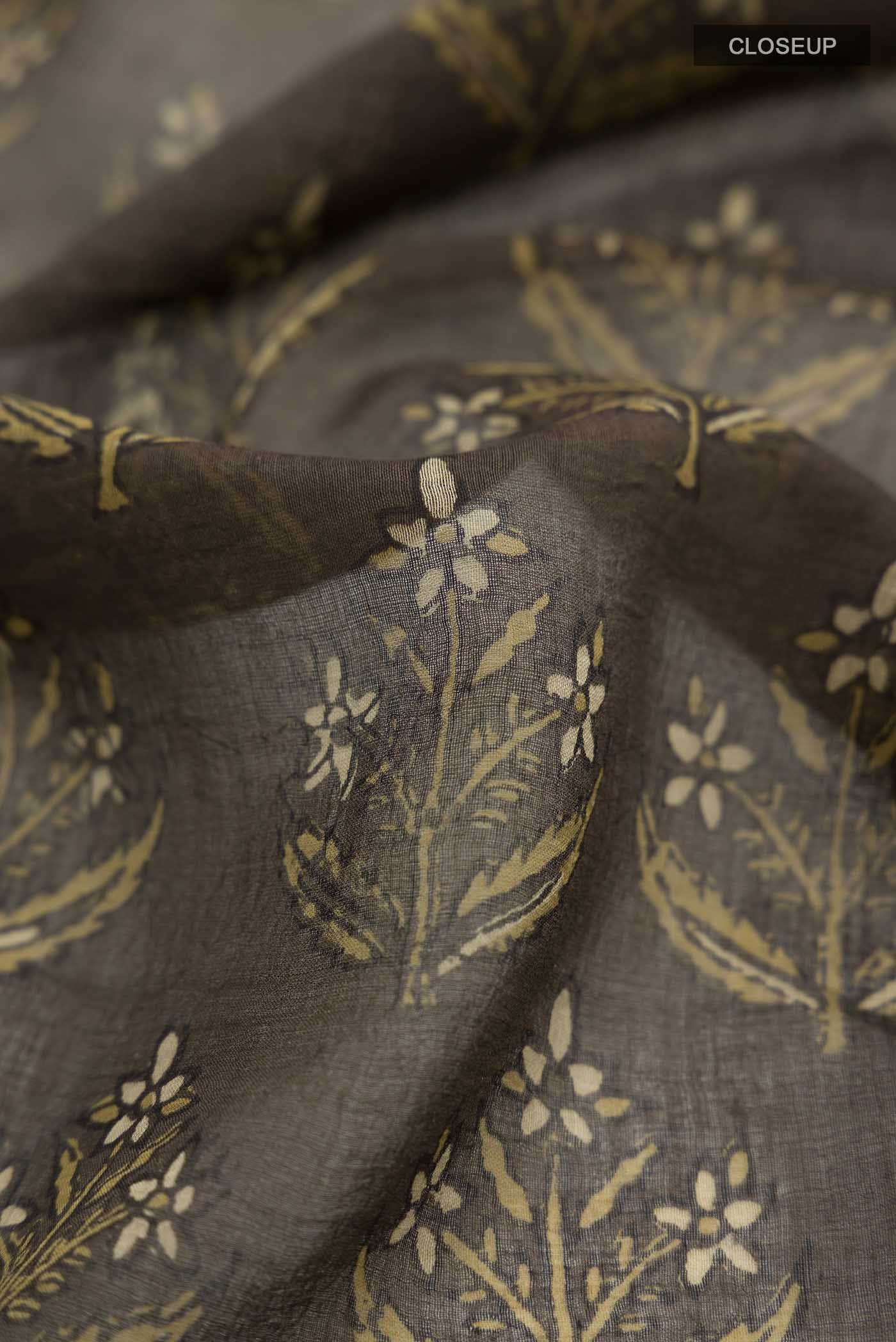Green Chanderi Silk Cotton Saree