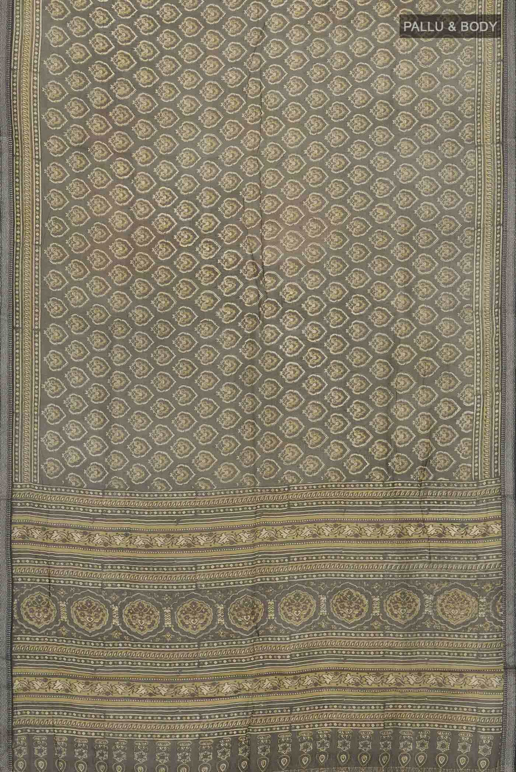 Green Chanderi Silk Cotton Saree
