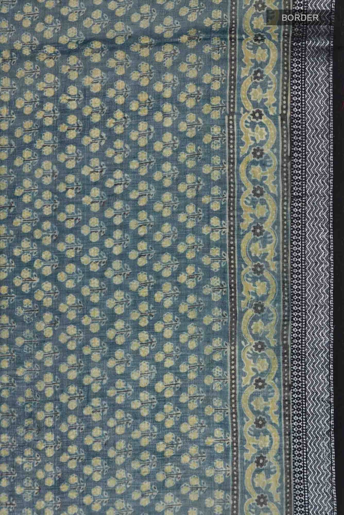 Blue Chanderi Silk Cotton Saree