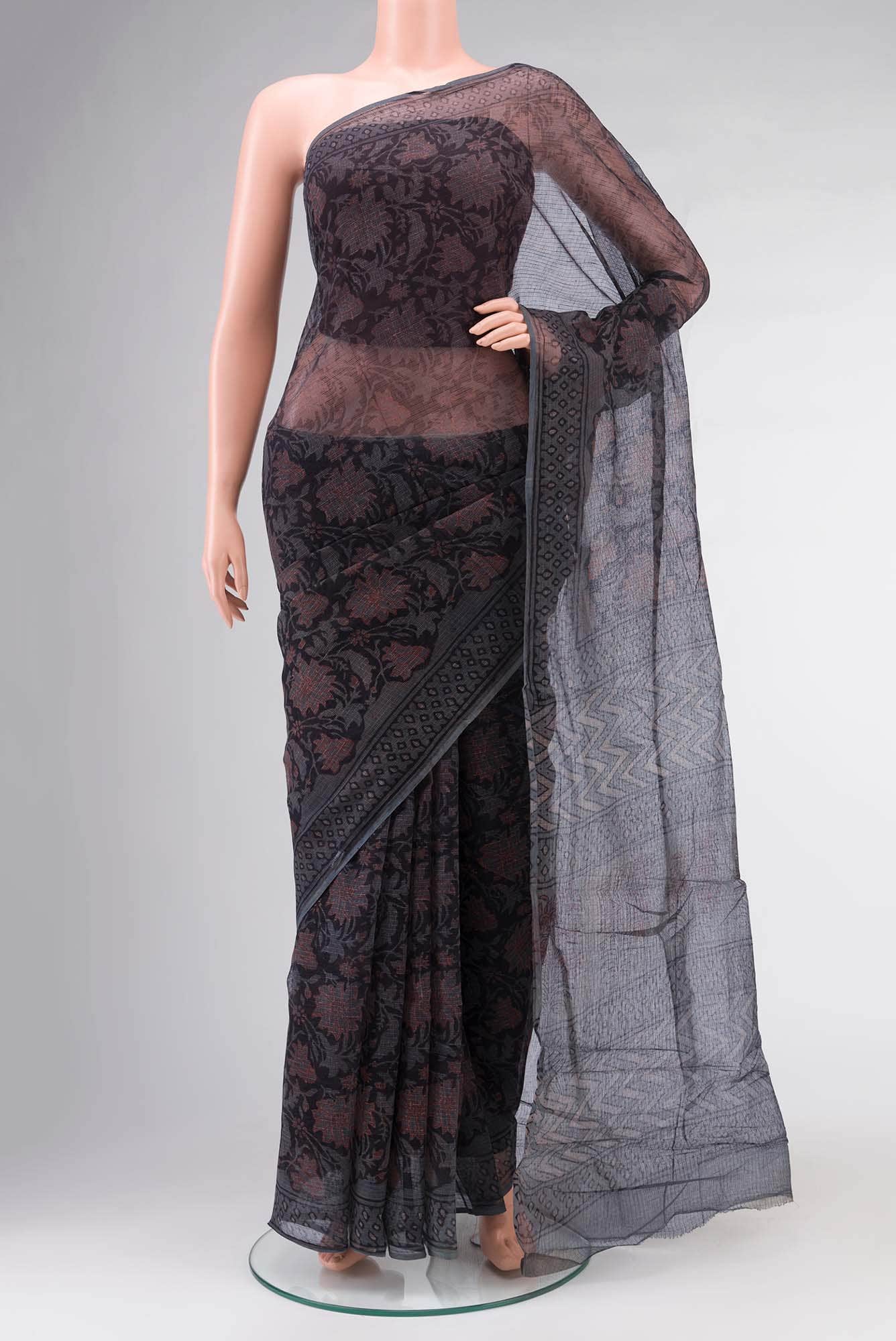 Black Kota Cotton Saree