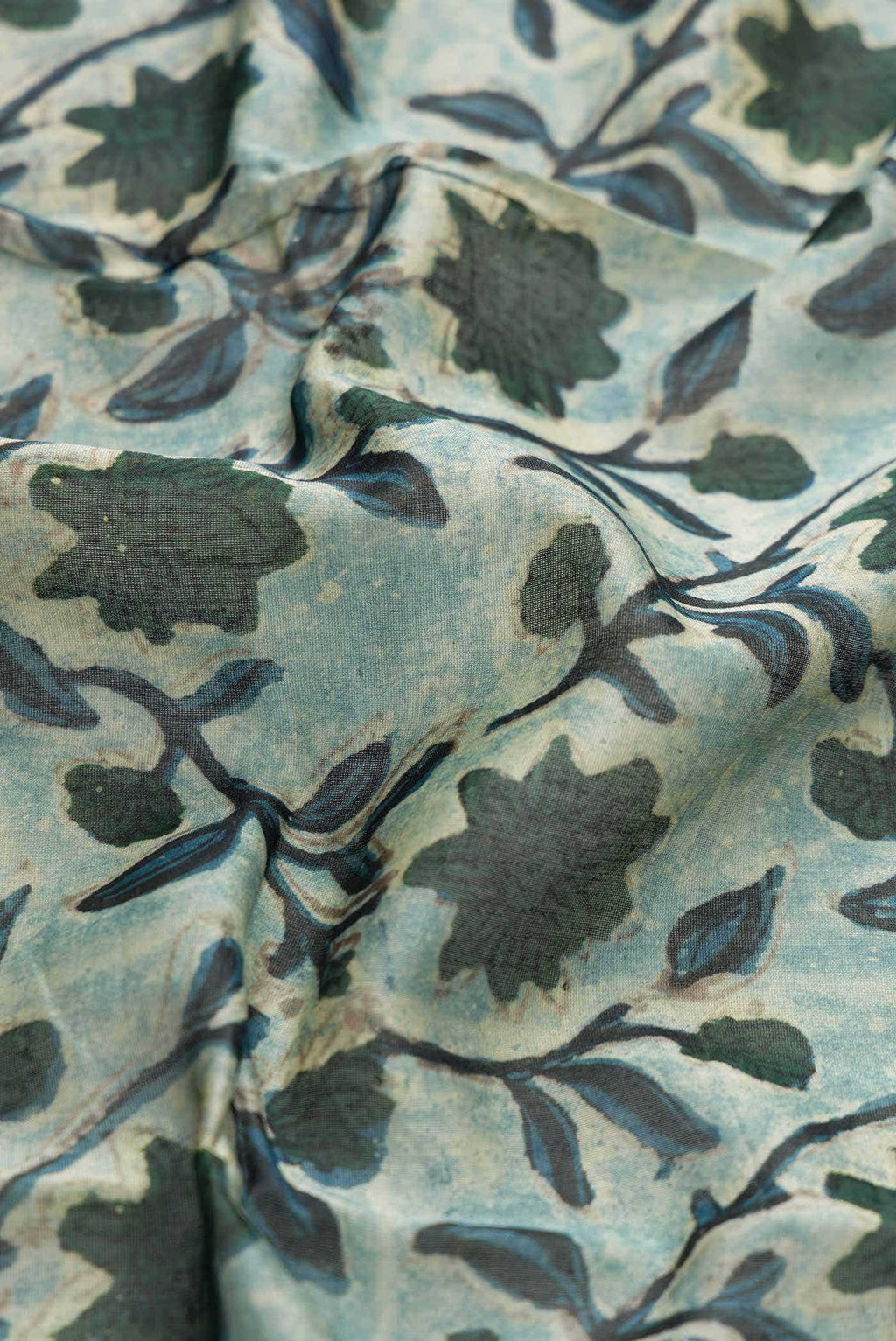 Light Blue Tussar Silk Saree