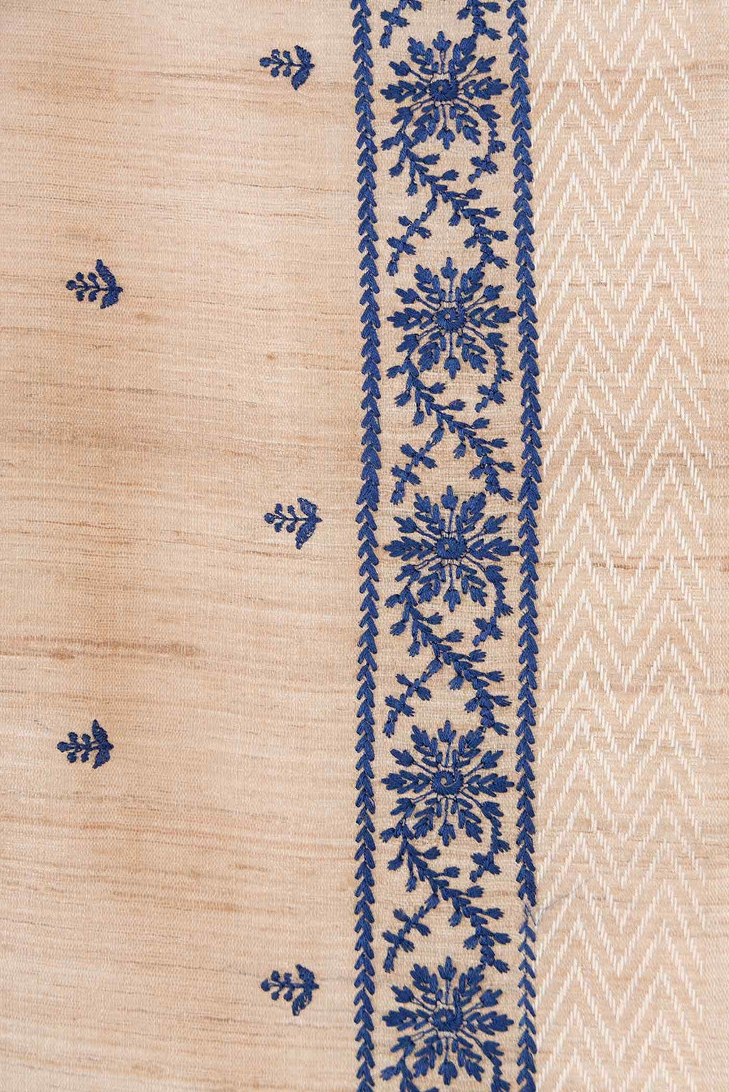 Sandal Dual Tone Jute Silk Saree