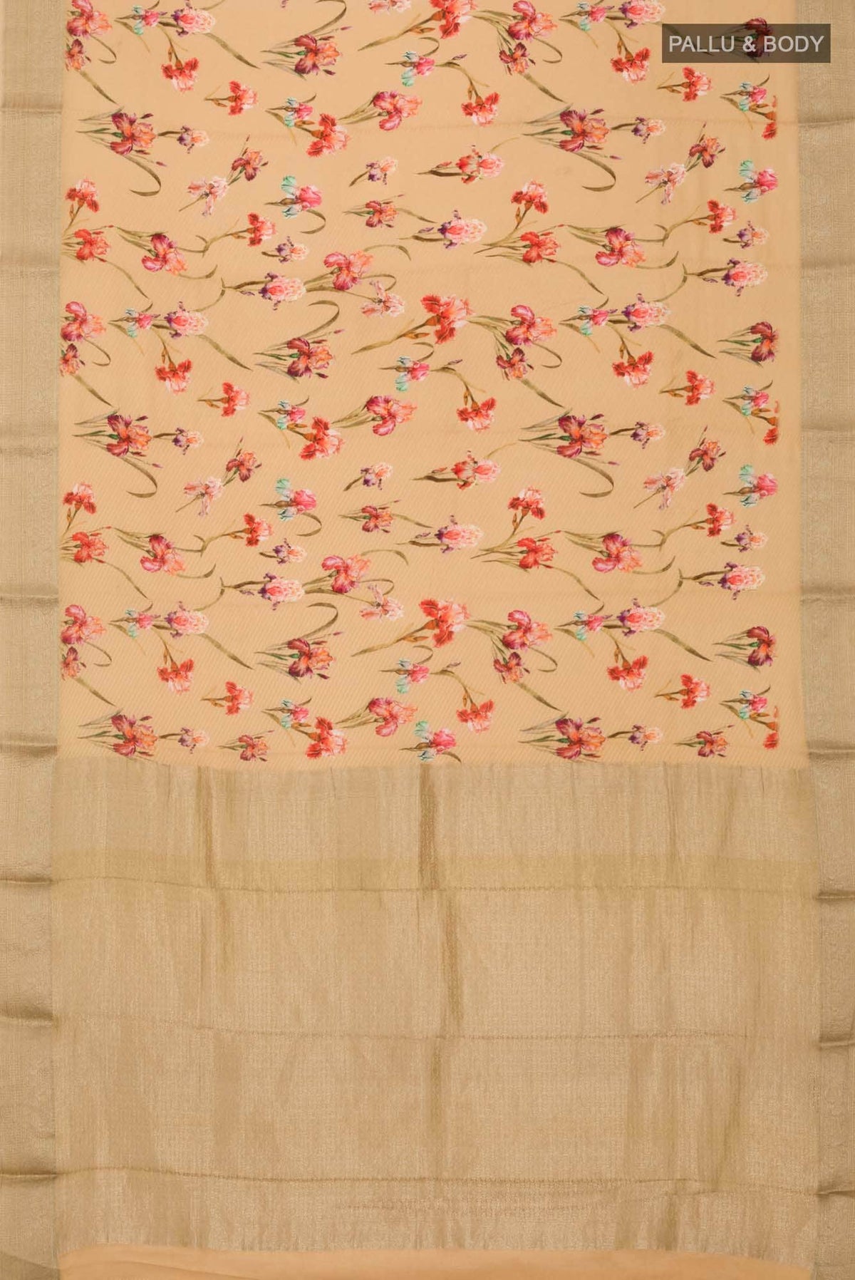Sandal Mysore Crepe Saree