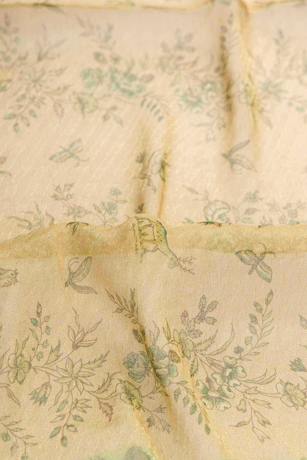 Gold Mysore Georgette Saree