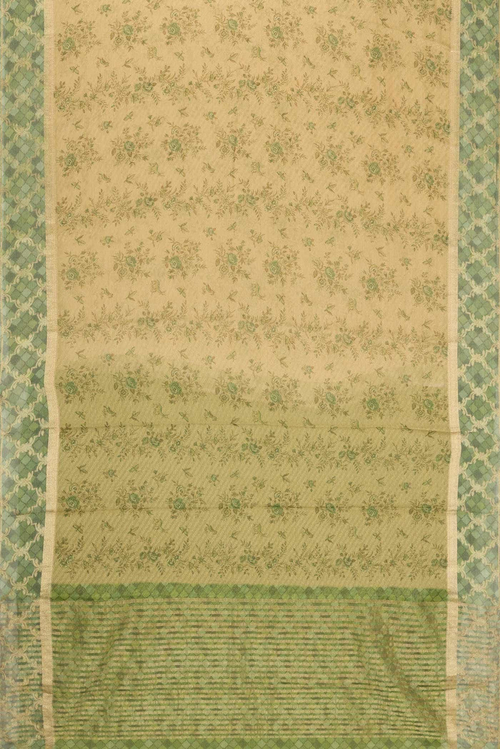 Gold Mysore Georgette Saree