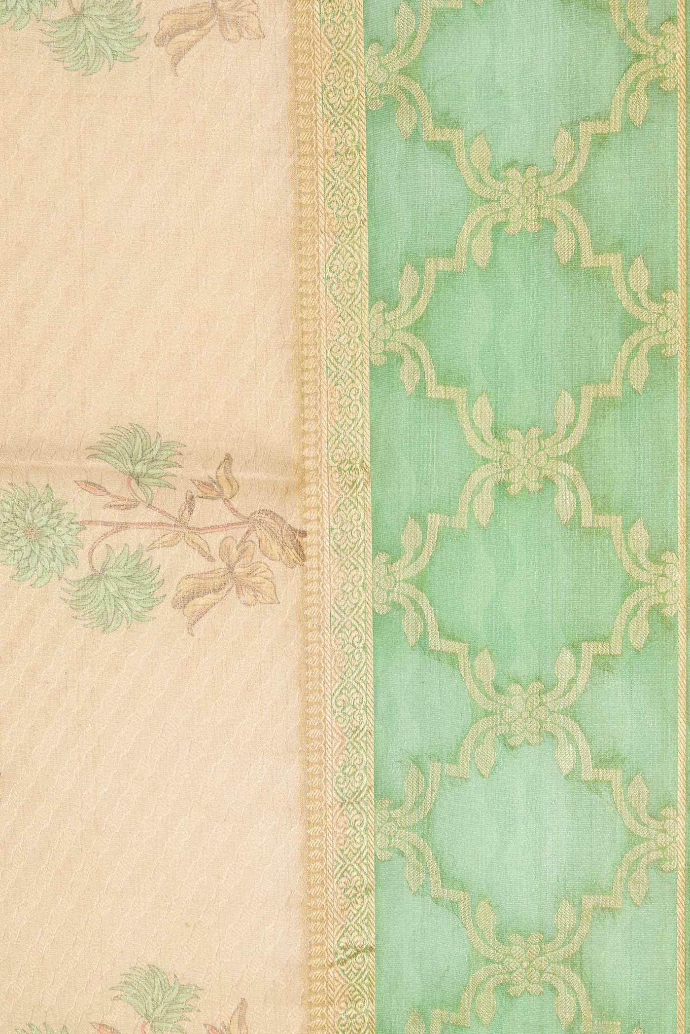 Gold Mysore Georgette Saree