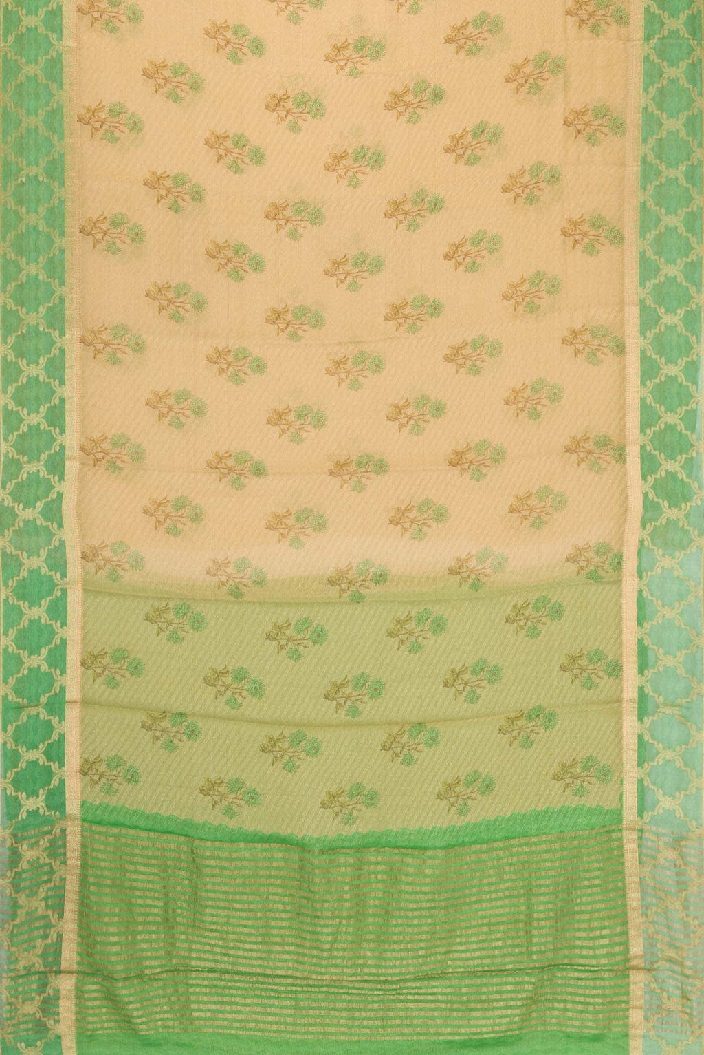 Gold Mysore Georgette Saree