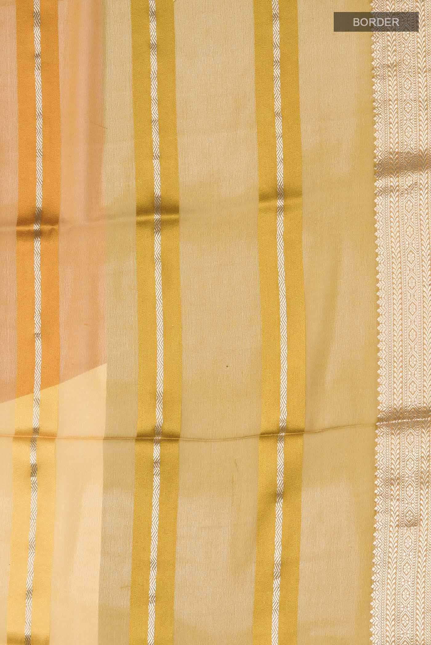 Mustard Georgette Saree