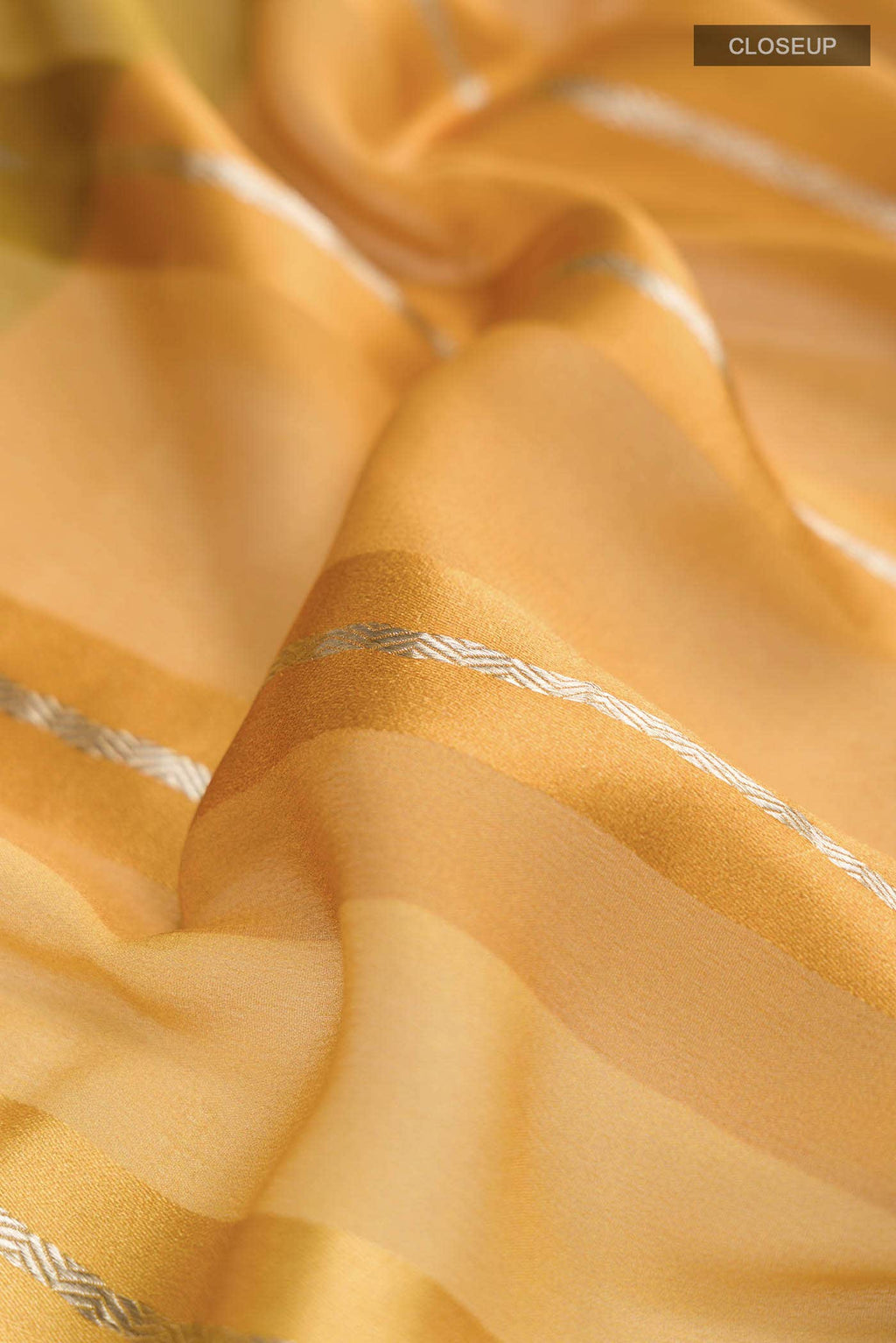 Mustard Georgette Saree