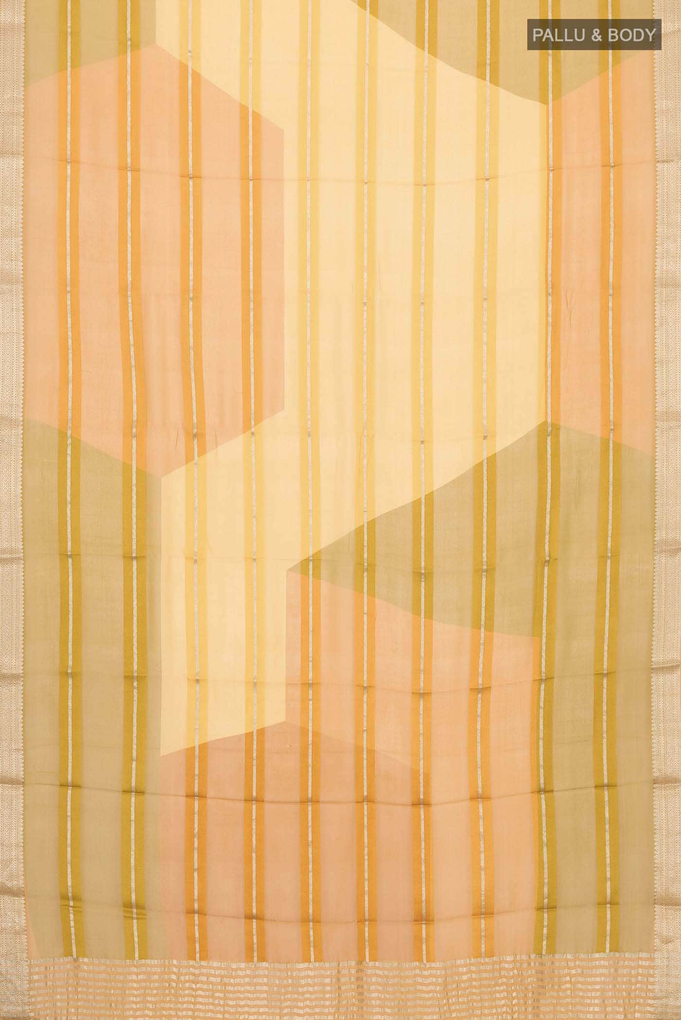 Mustard Georgette Saree