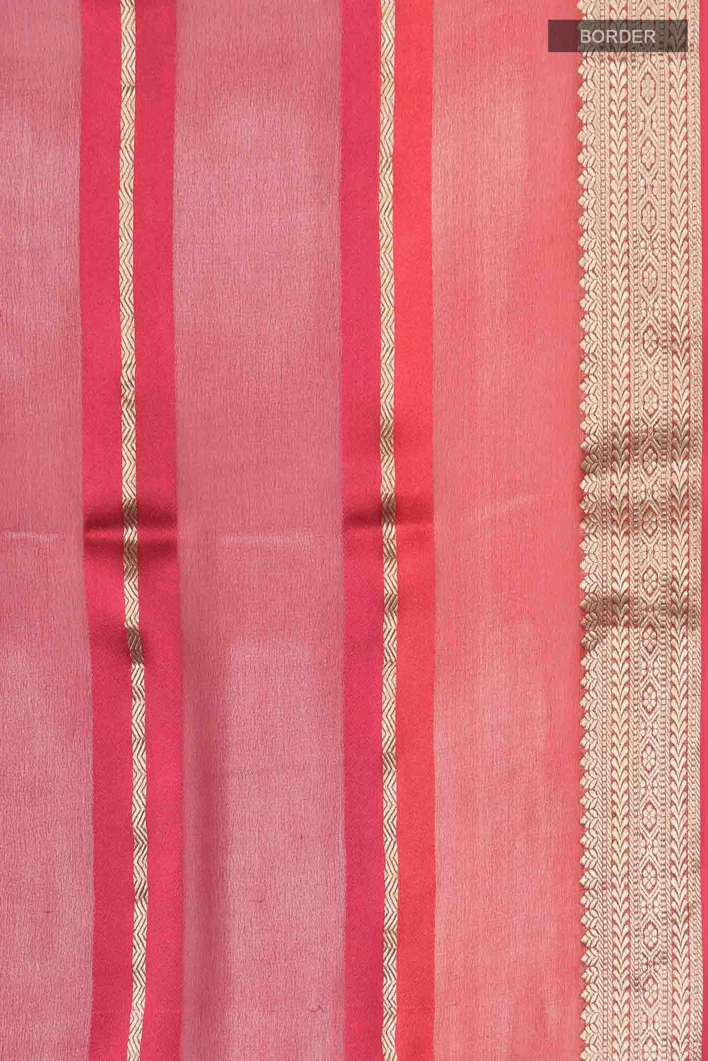 Red Mysore Georgette Saree