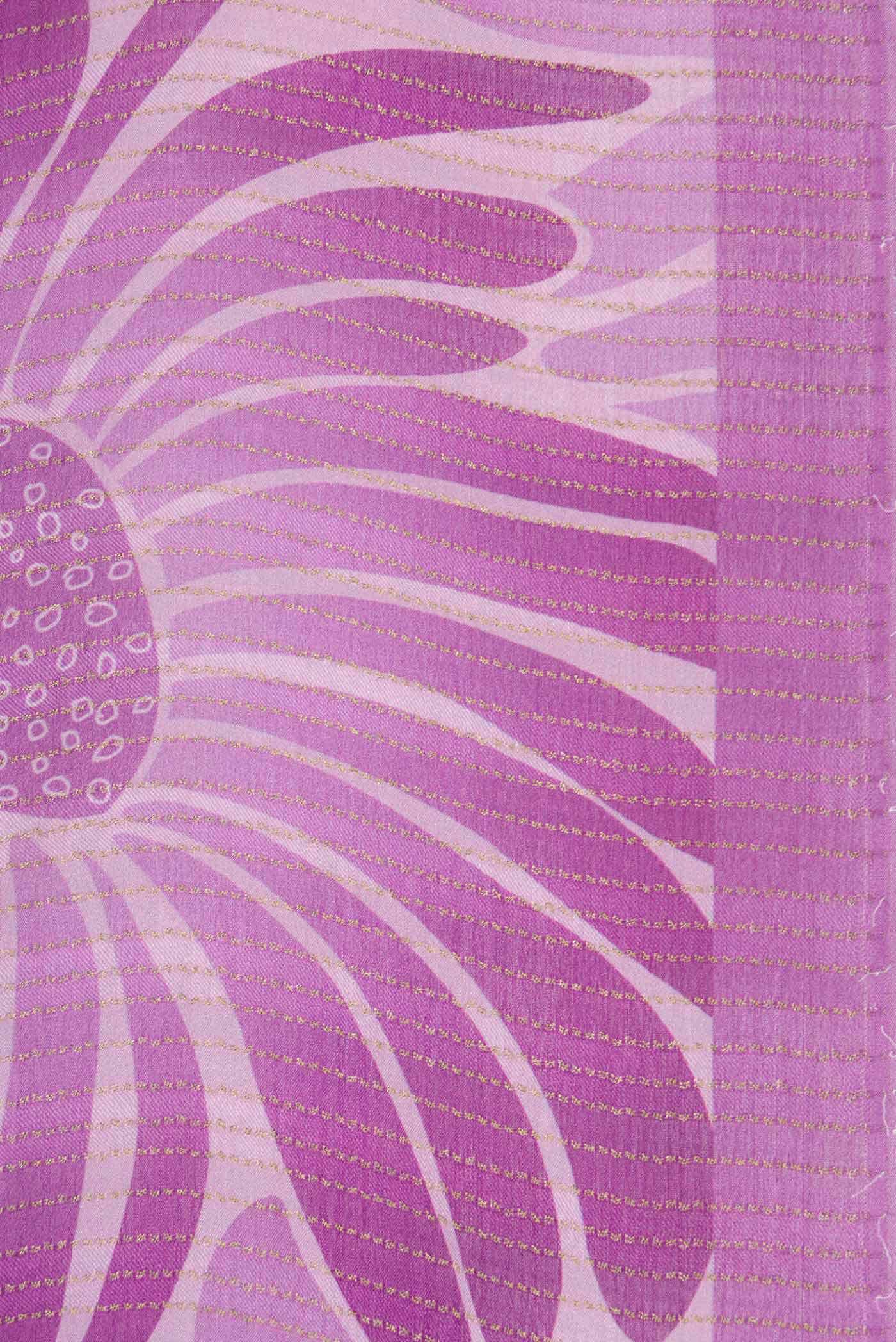 Lavender Mysore Crepe Saree
