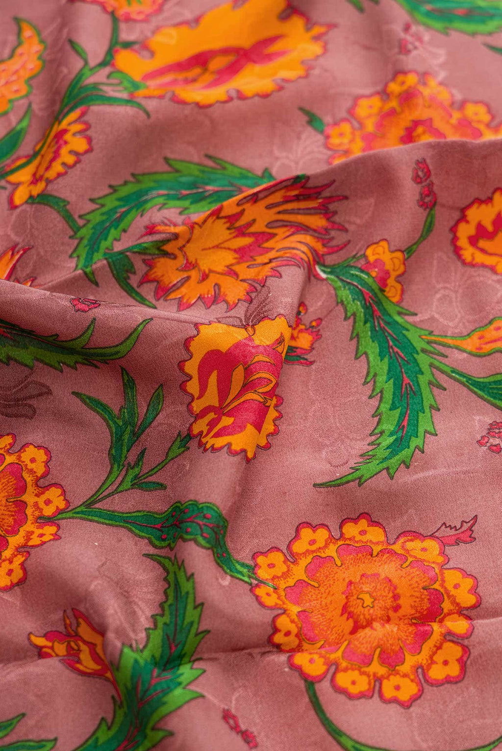 Lavender Mysore Crepe Saree