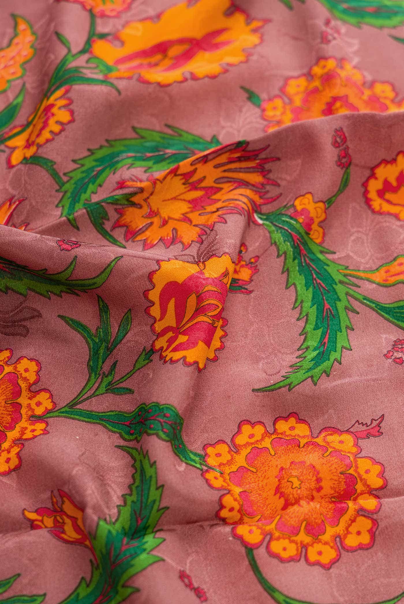 Lavender Mysore Crepe Saree