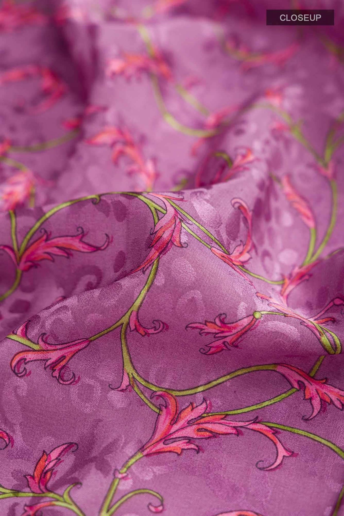 Lavender Mysore Crepe Saree
