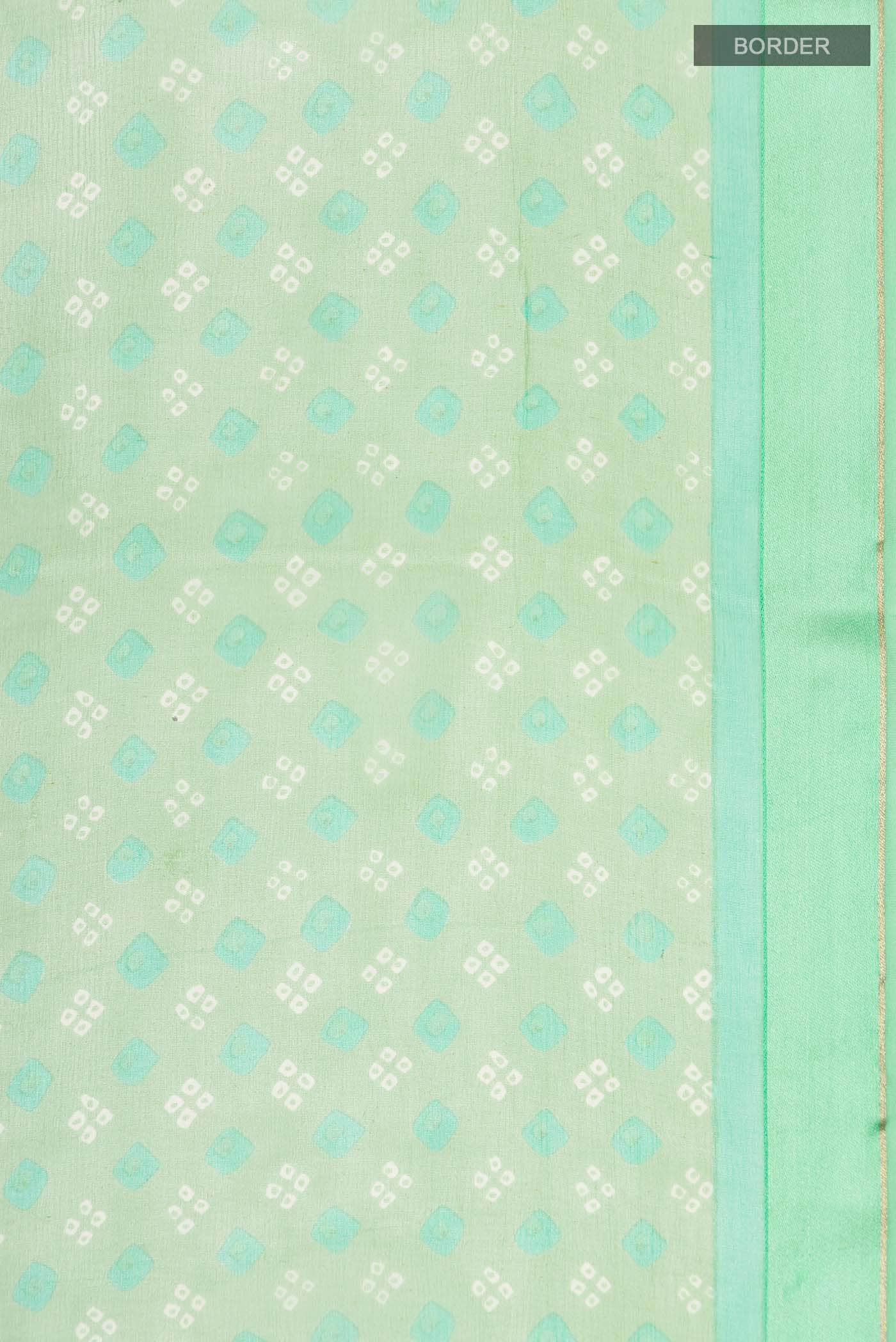 Green Mysore Chiffon Saree