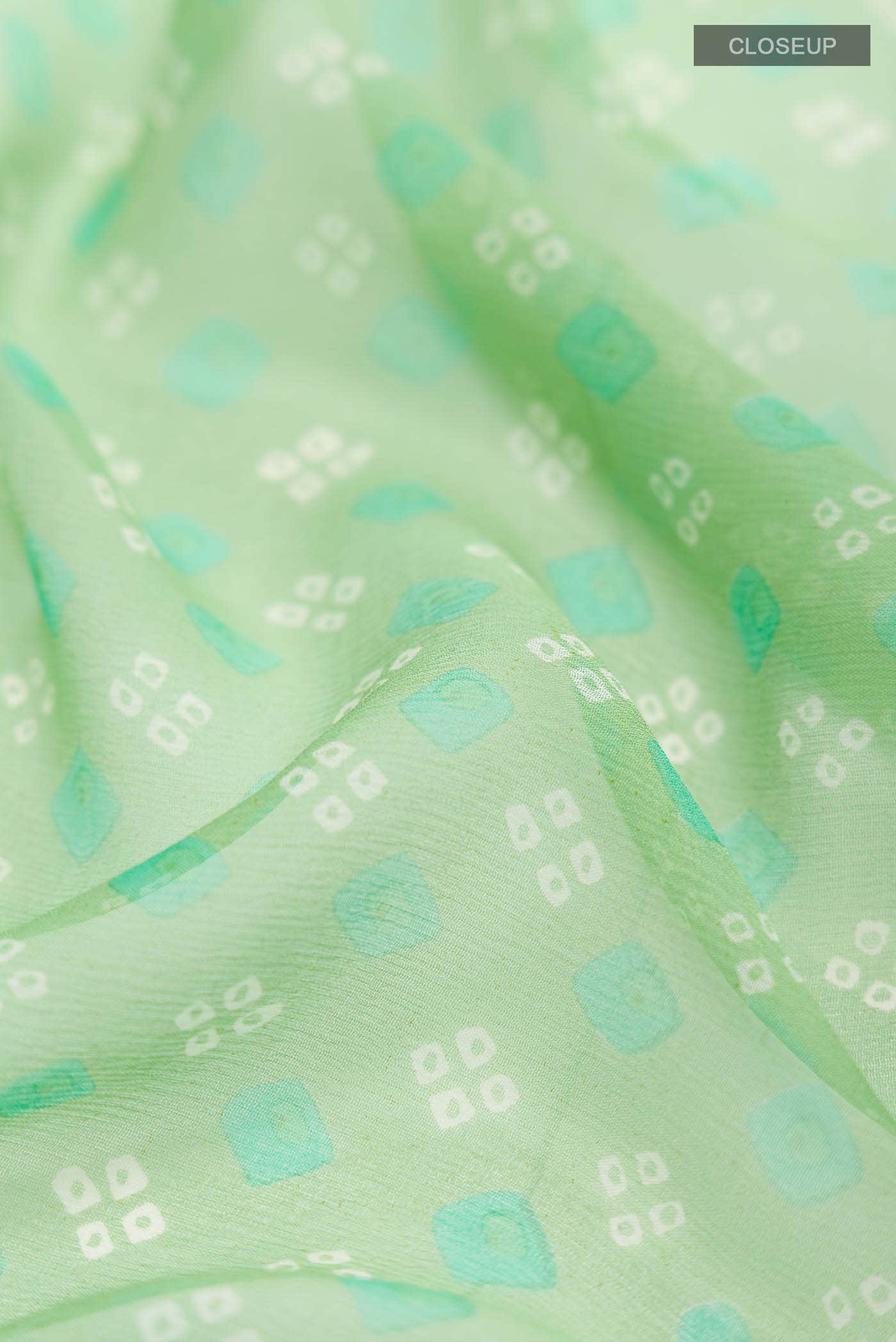 Green Mysore Chiffon Saree