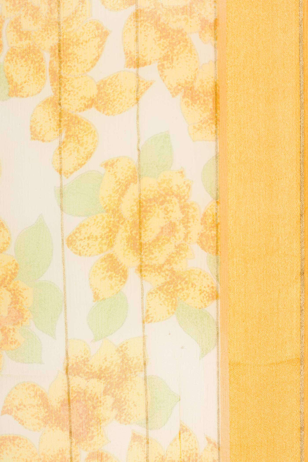 Beige Mysore Georgette Saree
