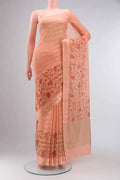 Peach Mysore Chiffon Saree