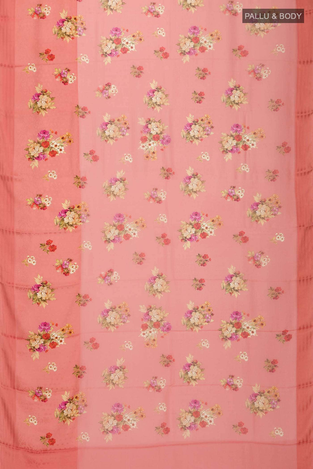 Coral Mysore Georgette Saree